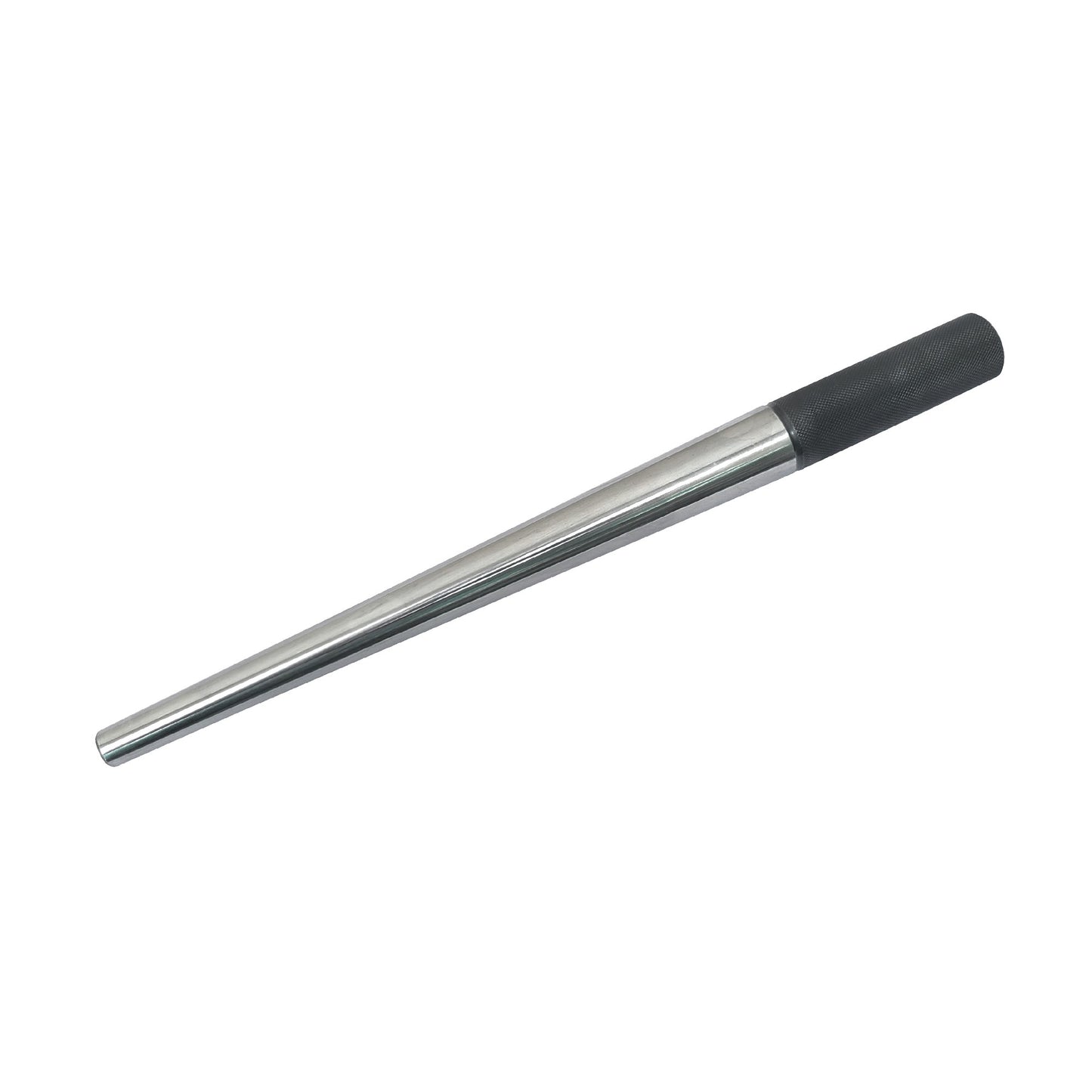 12" Plain Ring Mandrel Steel Ungrooved with Black Knurling Handle - Jewelry Tool