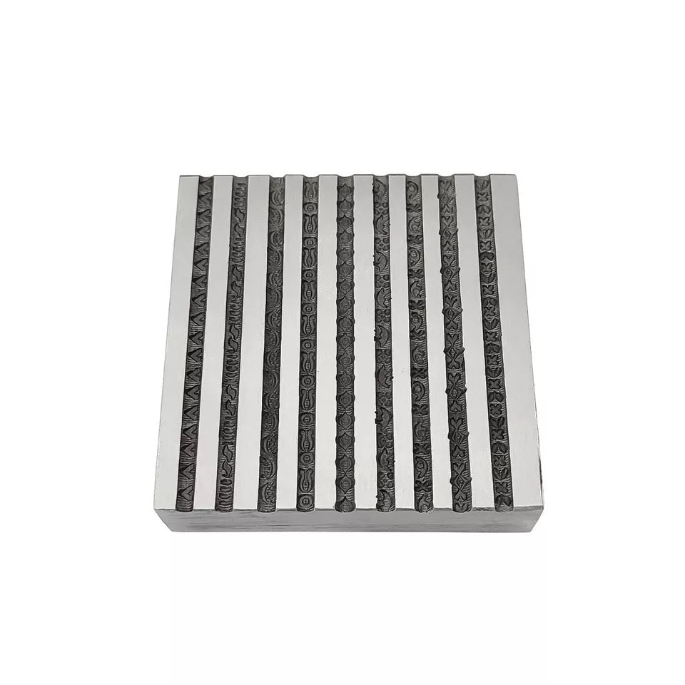 Design #1 Wire Impression Die 9 in 1 Pattern - Wire Bangle Die