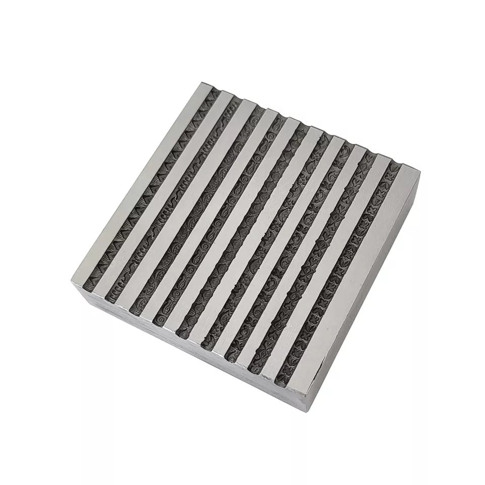 Design #1 Wire Impression Die 9 in 1 Pattern - Wire Bangle Die