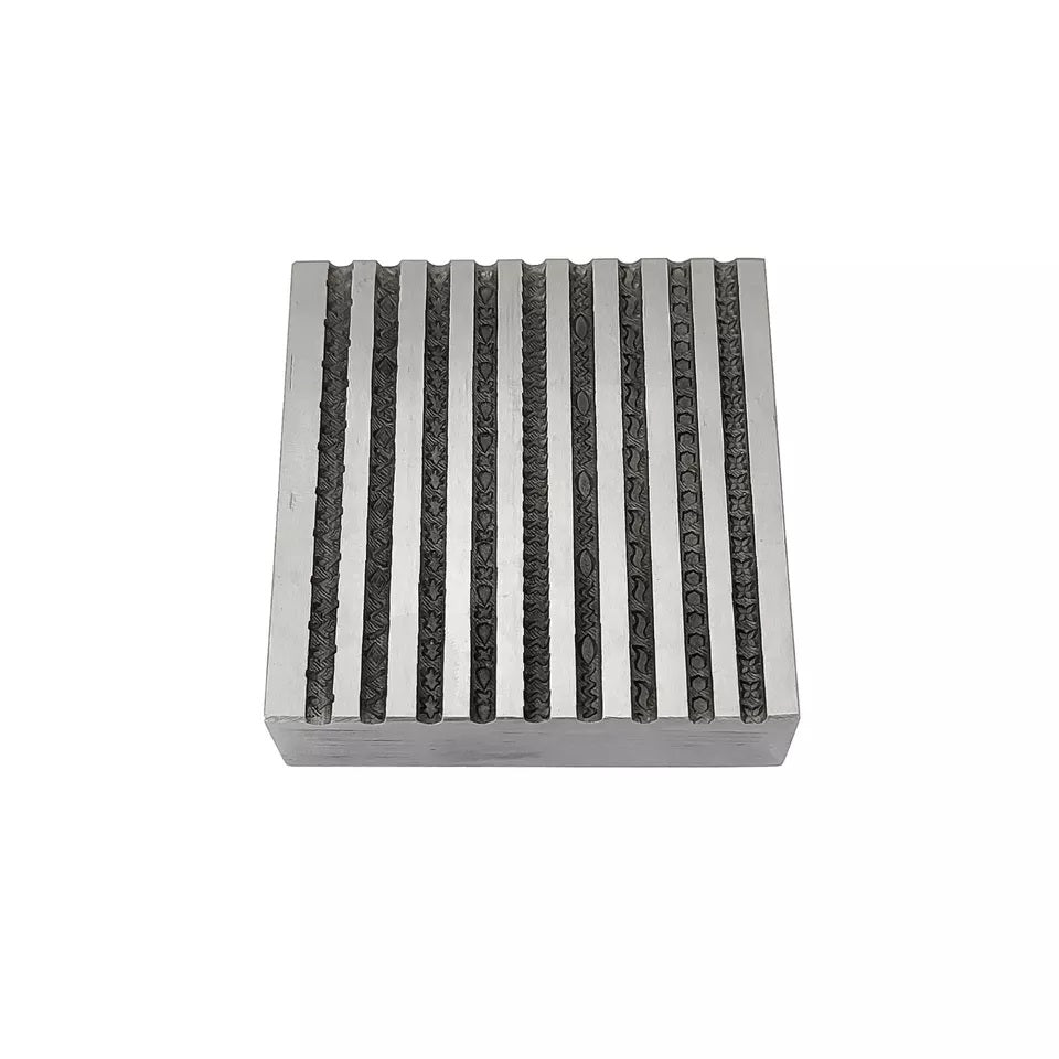 Design #4 Wire Impression Die 9 in 1 Pattern - Wire Bangle Die