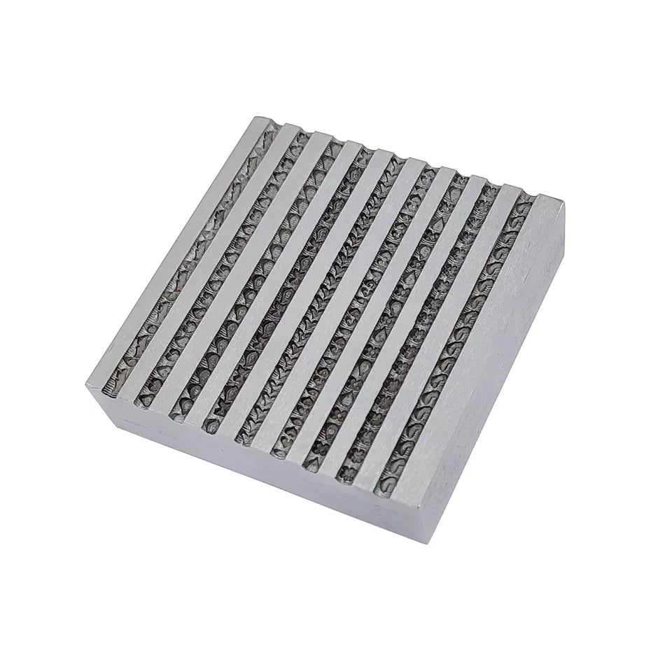 Design #5 Wire Impression Die 9 in 1 Pattern - Wire Bangle Die