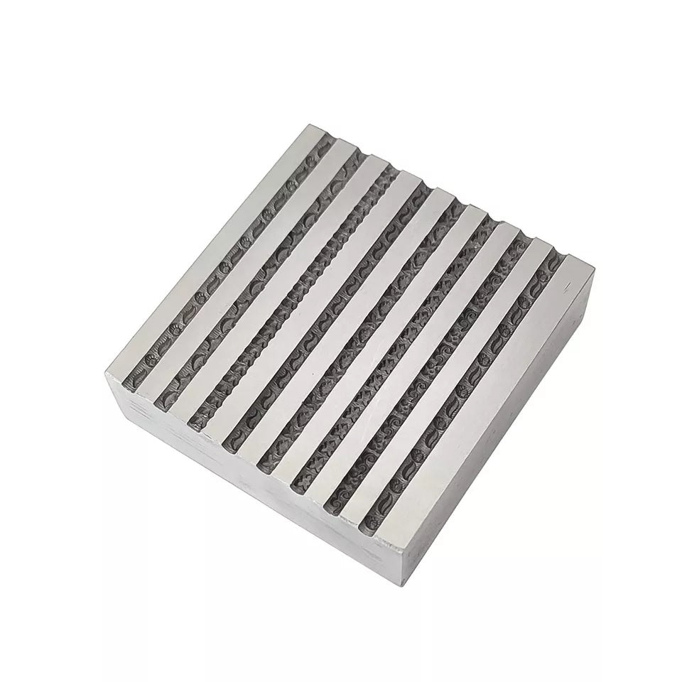 Design #7 Wire Impression Die 8 in 1 Pattern - Wire Bangle Die