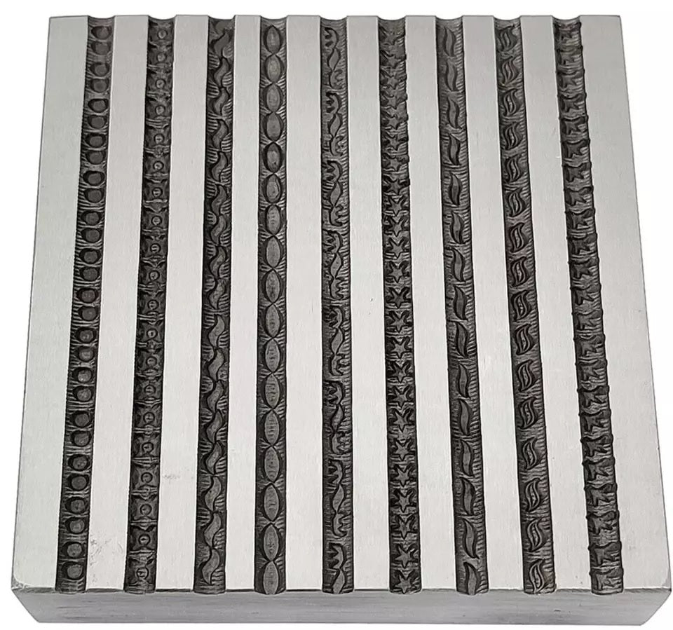 Design #11 Wire Impression Die 9 in 1 Pattern - Wire Bangle Die