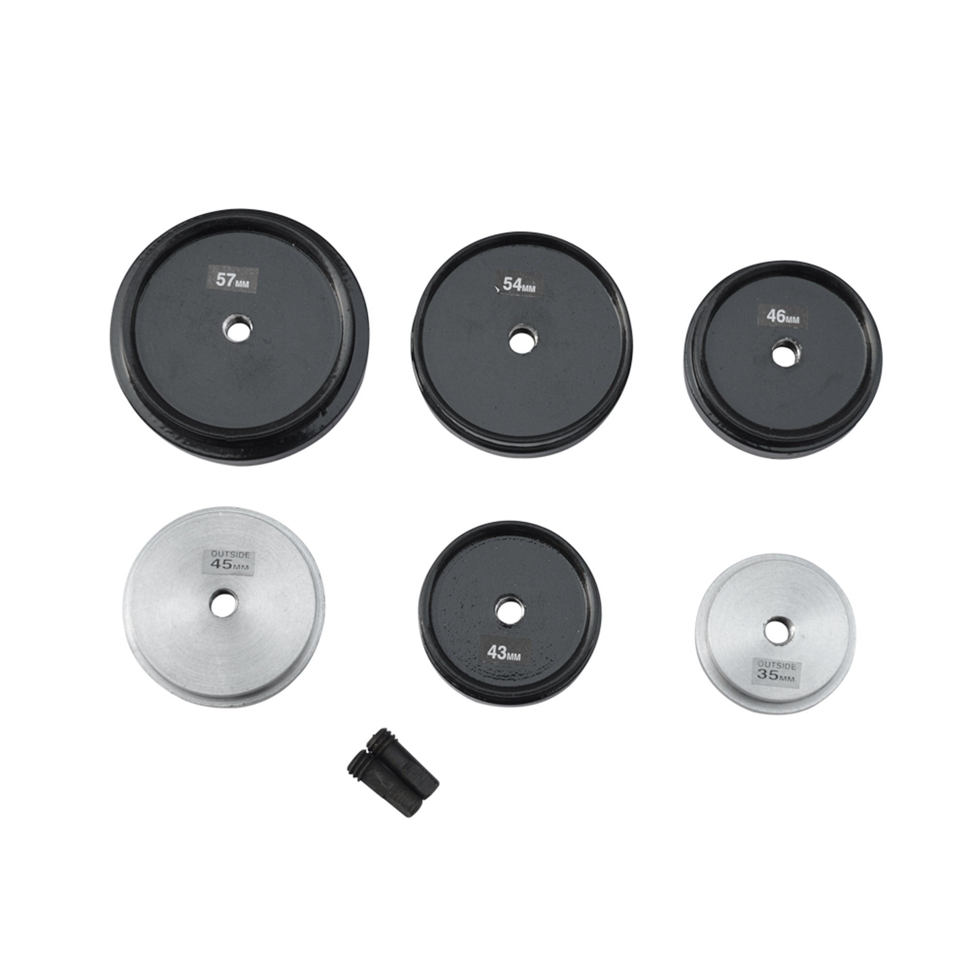 6x Set of Jumbo Watch Dies Aluminum Metal - Watch Repair Tool