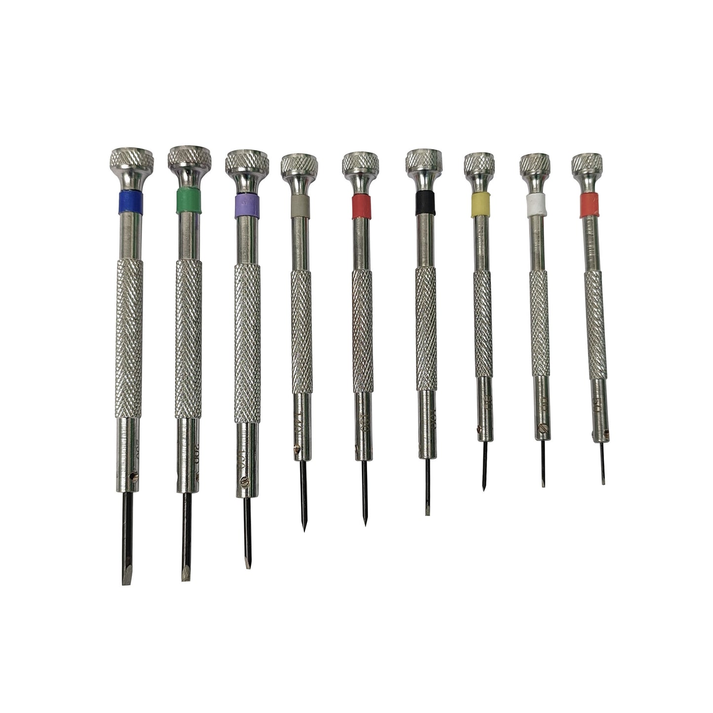Watch and Jewelry Screwdrivers on Rotating Base Set of 9