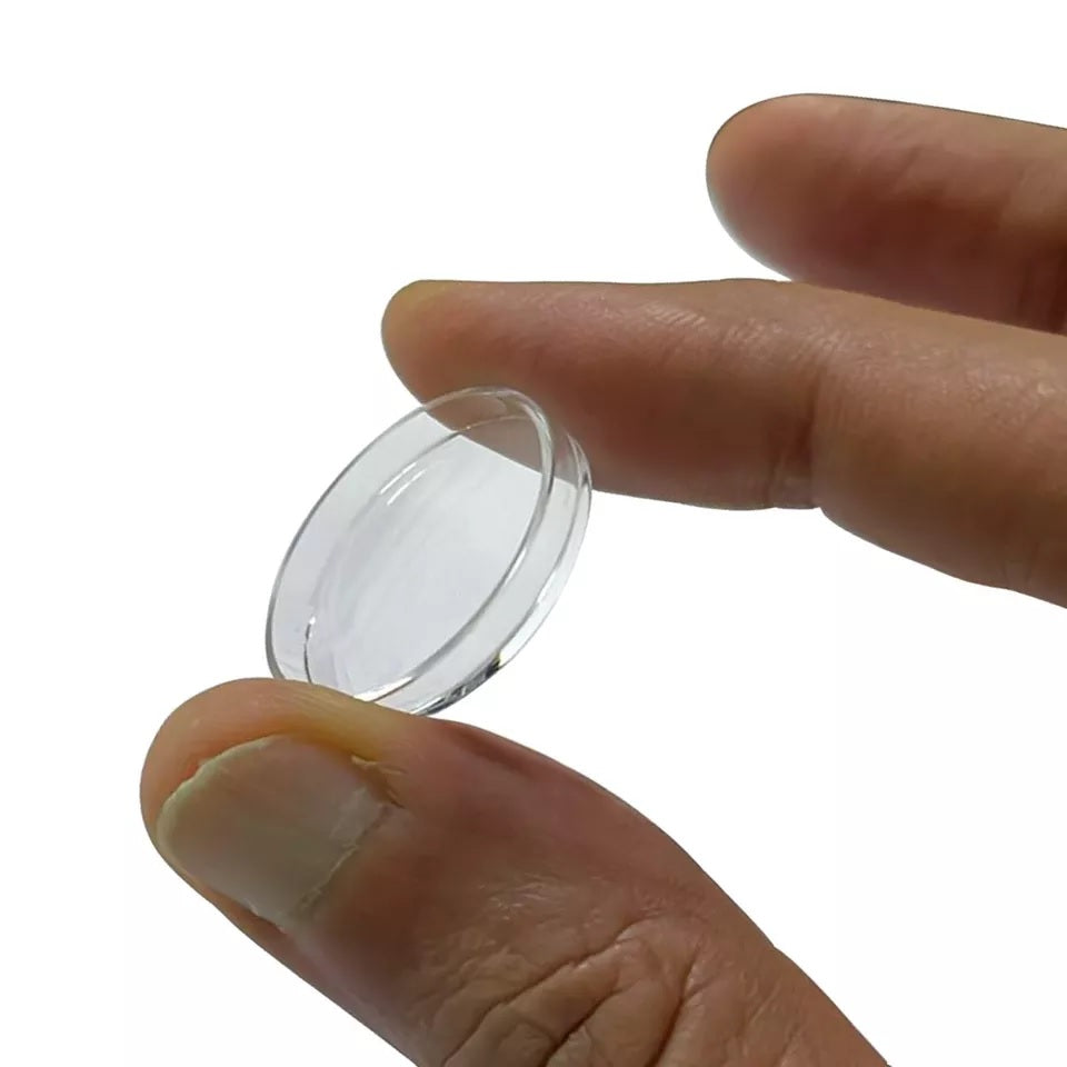 Assortment Watch Crystals 250pcs High Dome Plastic Crystals Size 26.2 to 31.0mm
