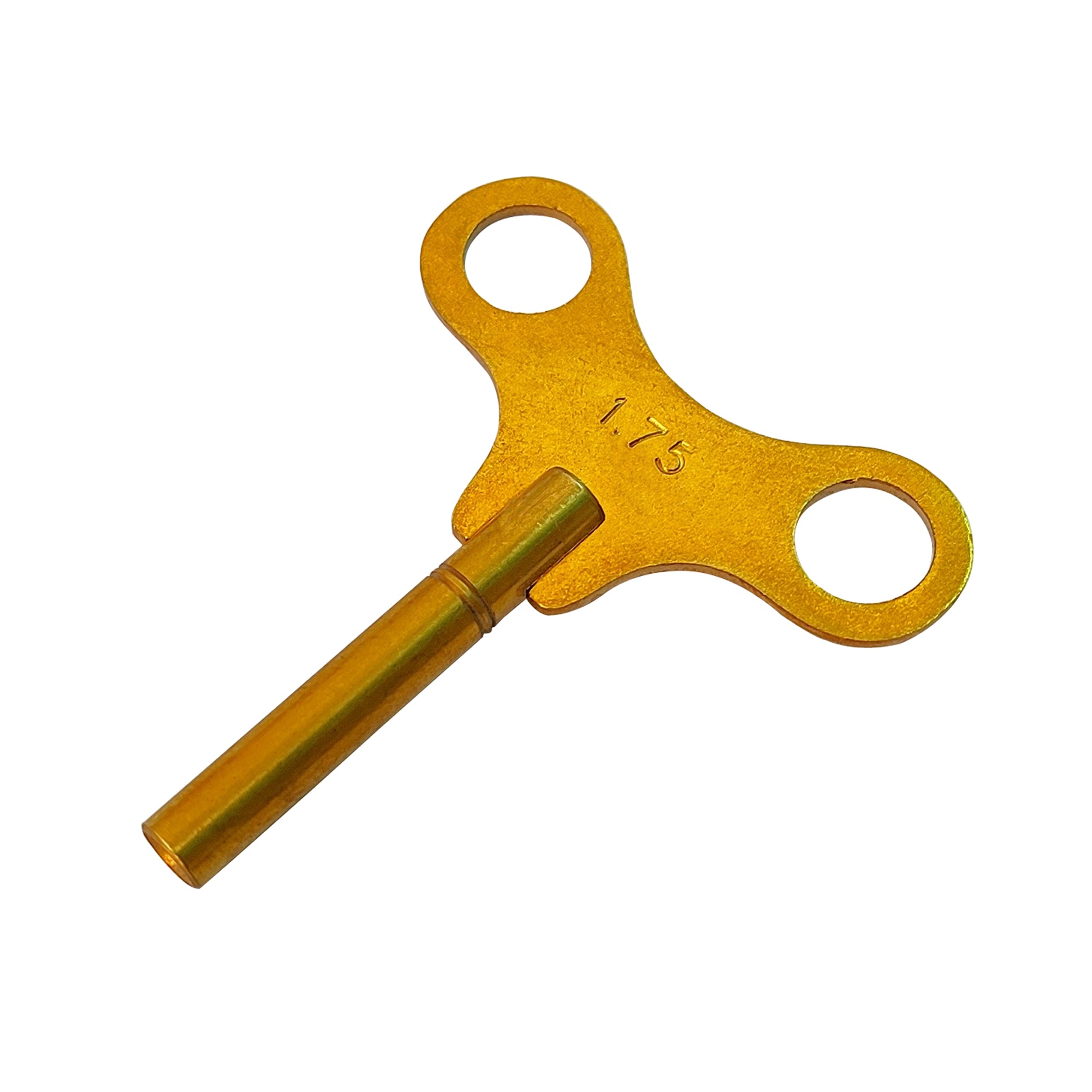 Brass Replacement Clock Key For Key Wind Clocks Size 000 / 1.75 mm - Clock Tool