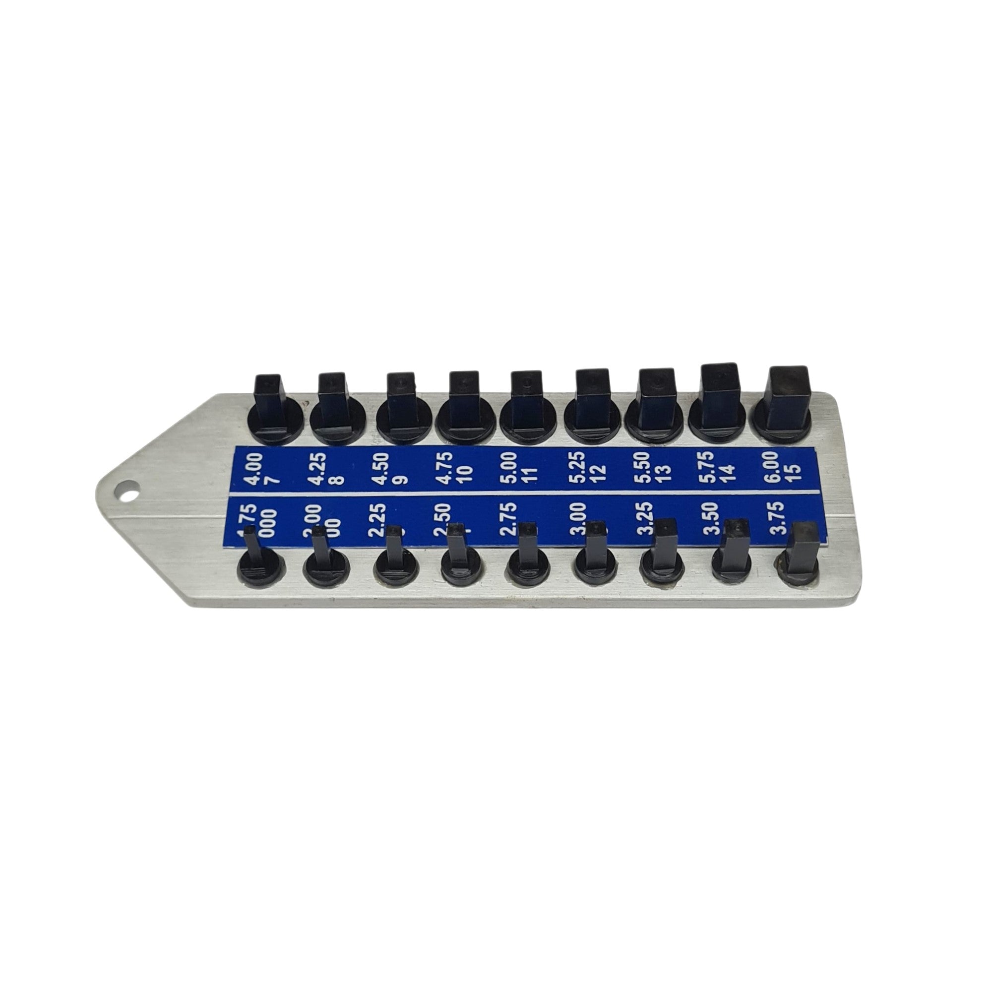 Gauge for Clock Keys Measurement with Nos & mm 18 Sizes