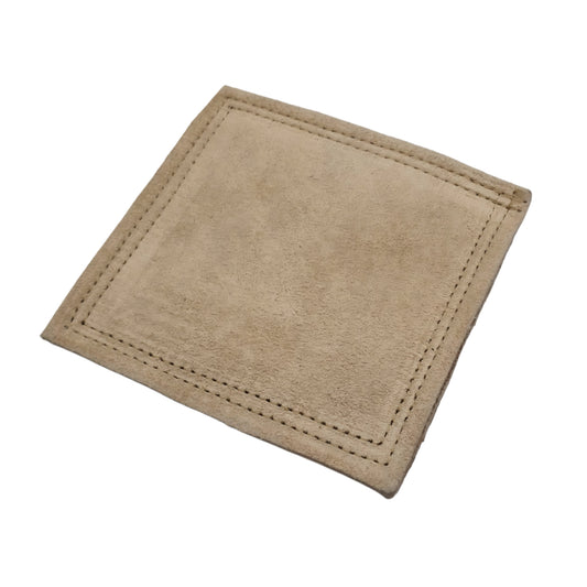 Jewelers Leather Pad Size: 4" x 4" Square & 1/4" Thickness - Jewelry Tool