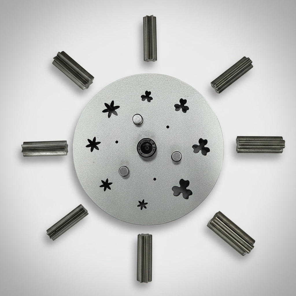 3 Petal & 6 Petal Flower Shape Disc Cutter - Set of 8 Punches
