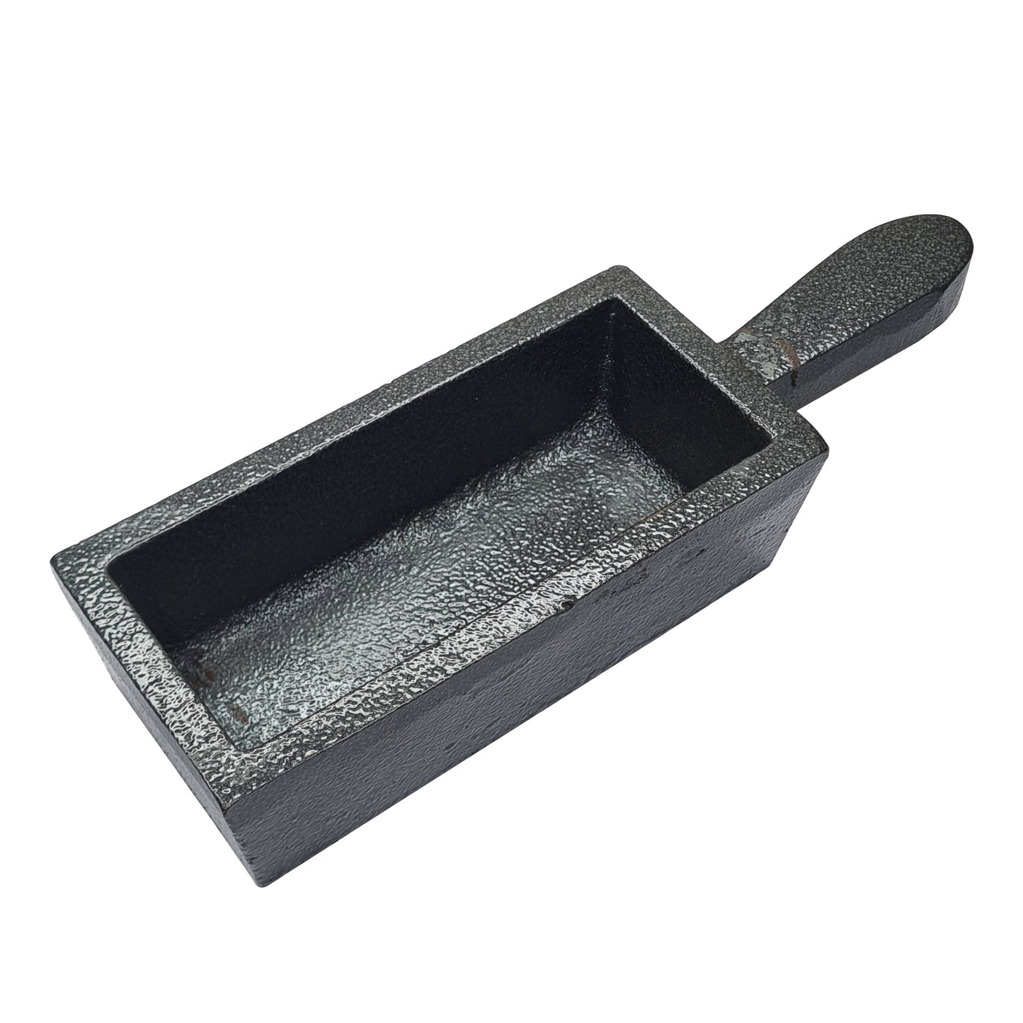 100 oz Cast Iron Loaf Bar Ingot Mold W/ Handle Melting Gold Silver Copper Scrap