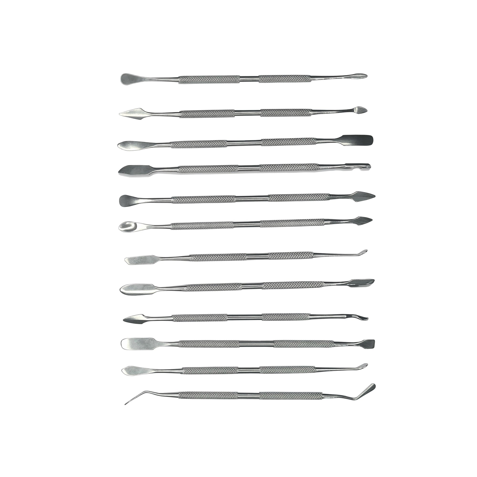 12 Piece Double-Ended Wax Carver and Spatula Set Jewelry Making Carving Tool