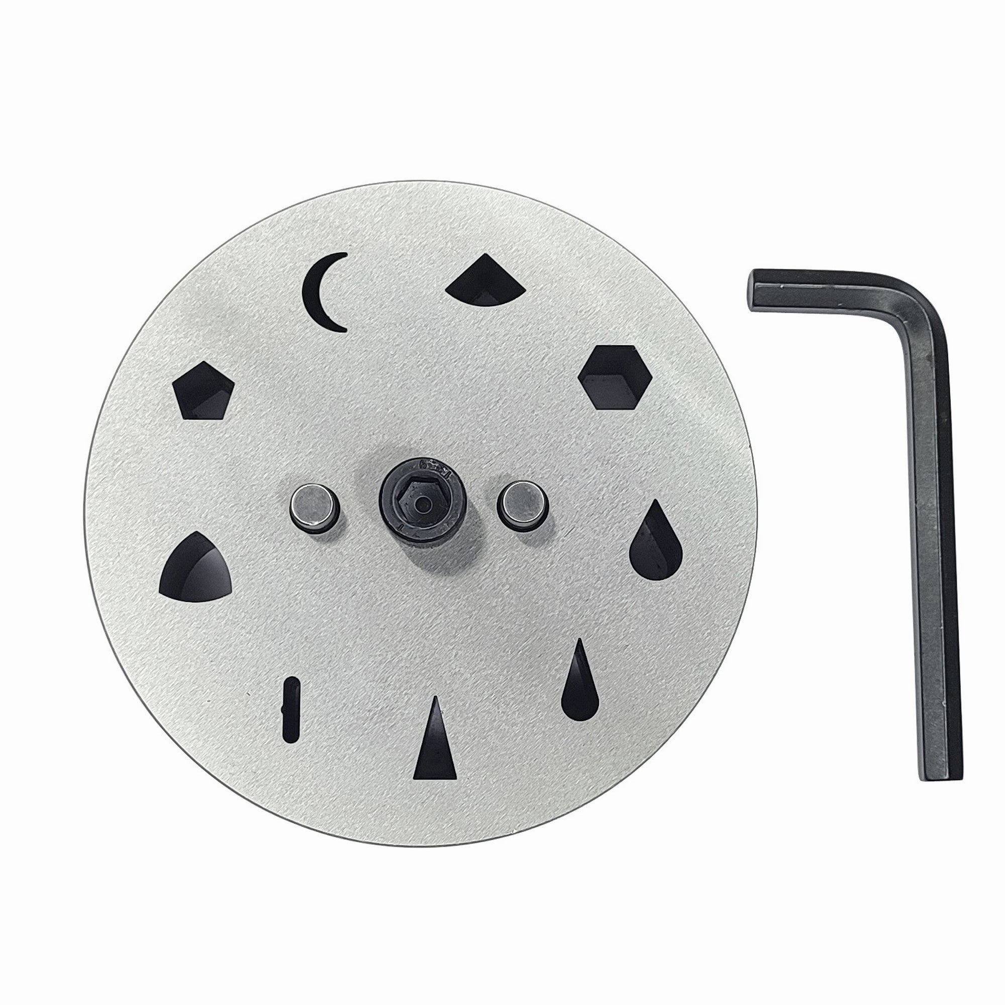 Multi Shape Disc Cutter with Set of 9 Assorted Punches Size 11mm-15mm