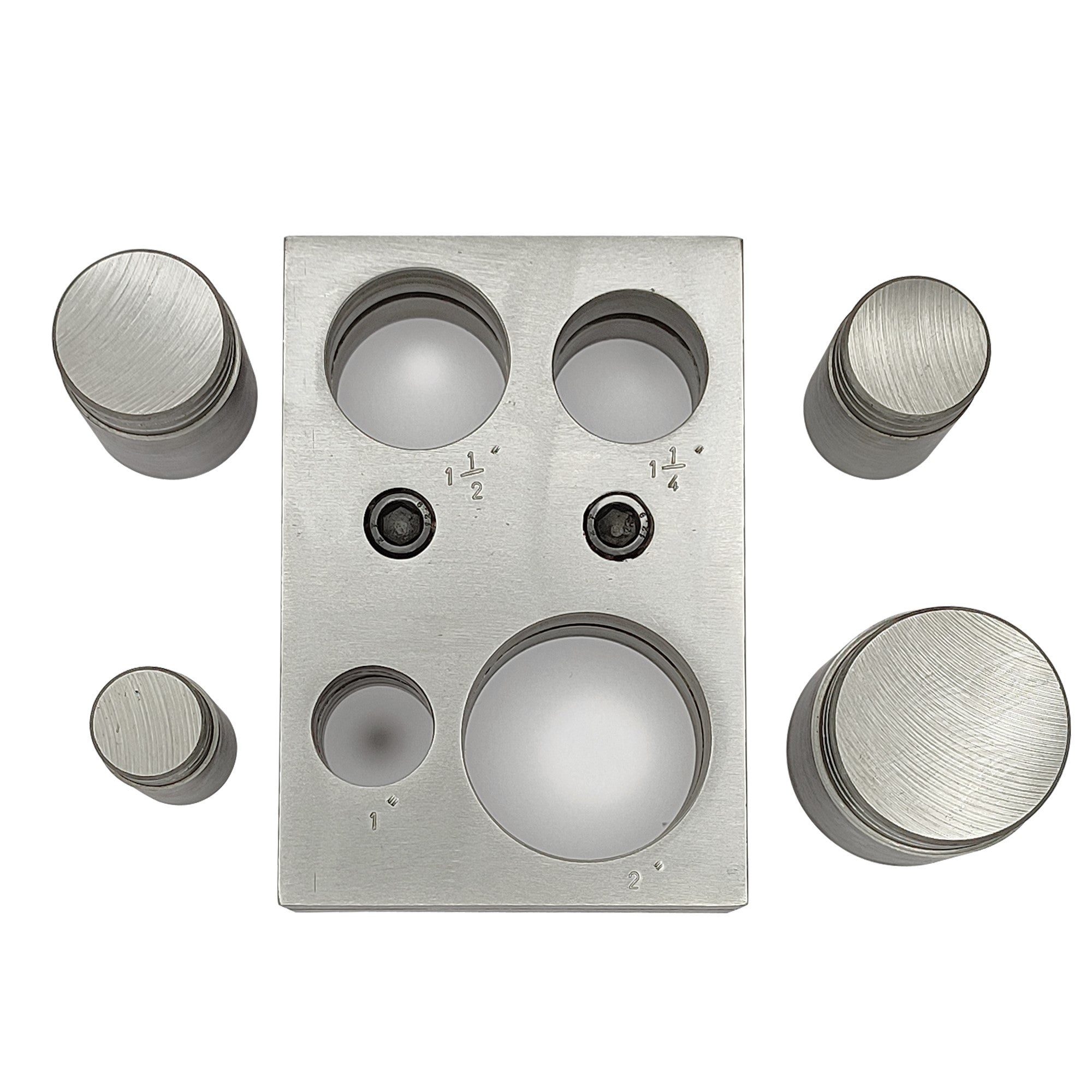 Round Shape Disc Cutter with Set of 4 Circular Punches Size 25mm-50mm