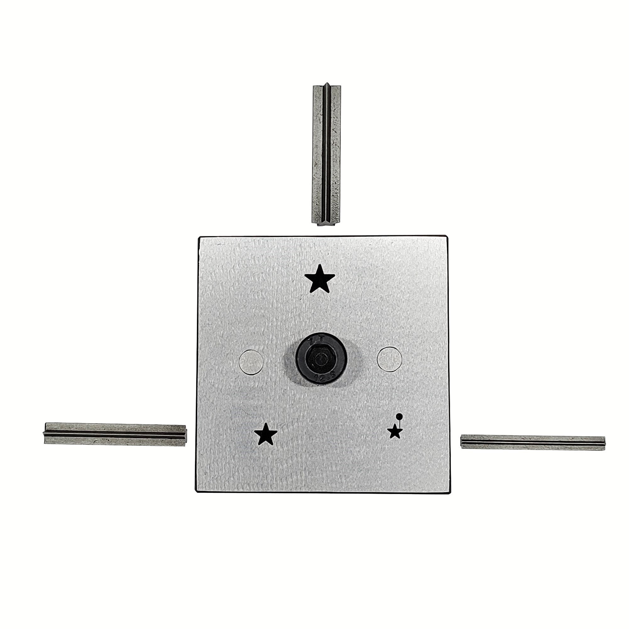Disc Cutter Star Shape with 3 Punches Size 1/6"-5/16"