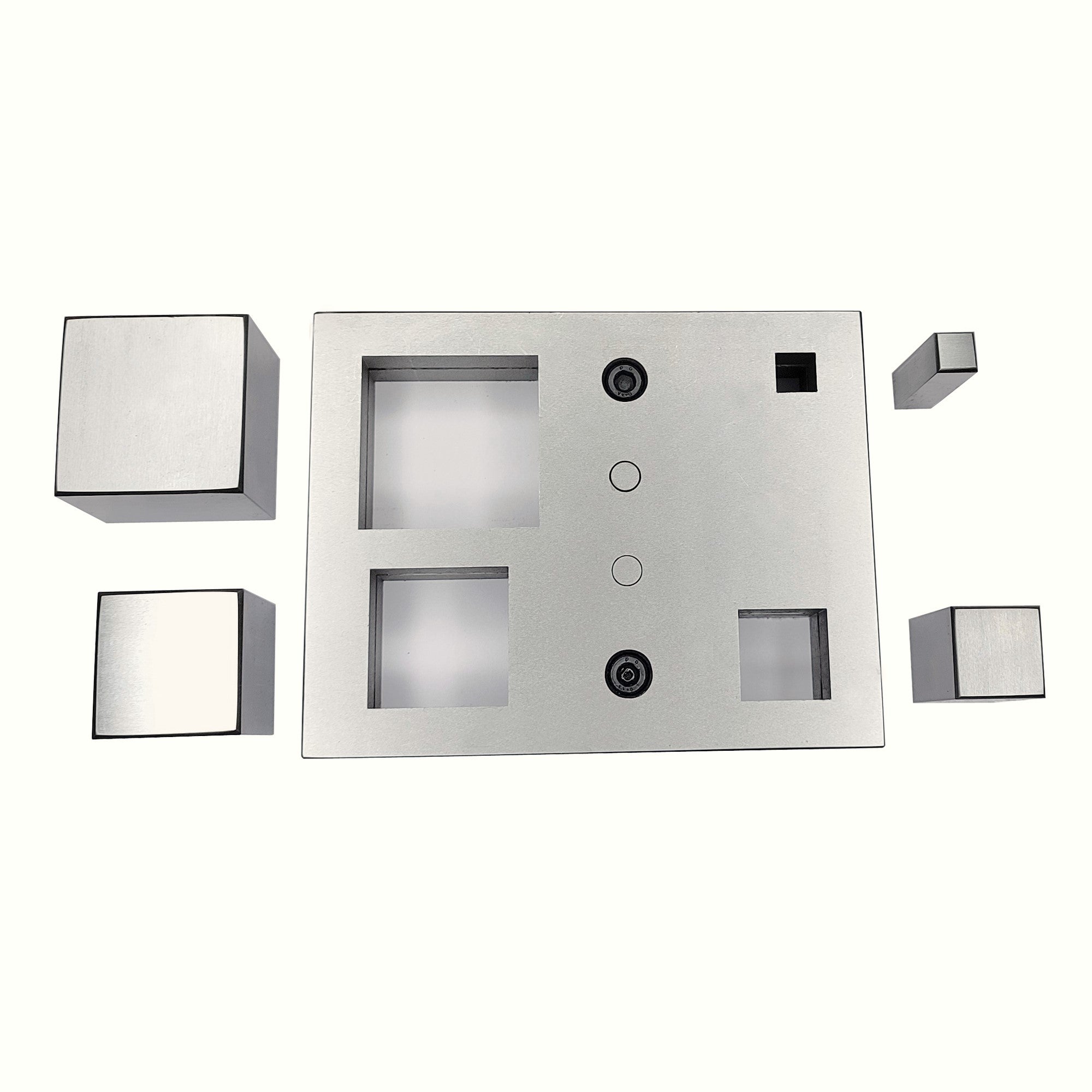 Square Shape Disc Cutter with Set of 4 Punches Size 12mm-50mm
