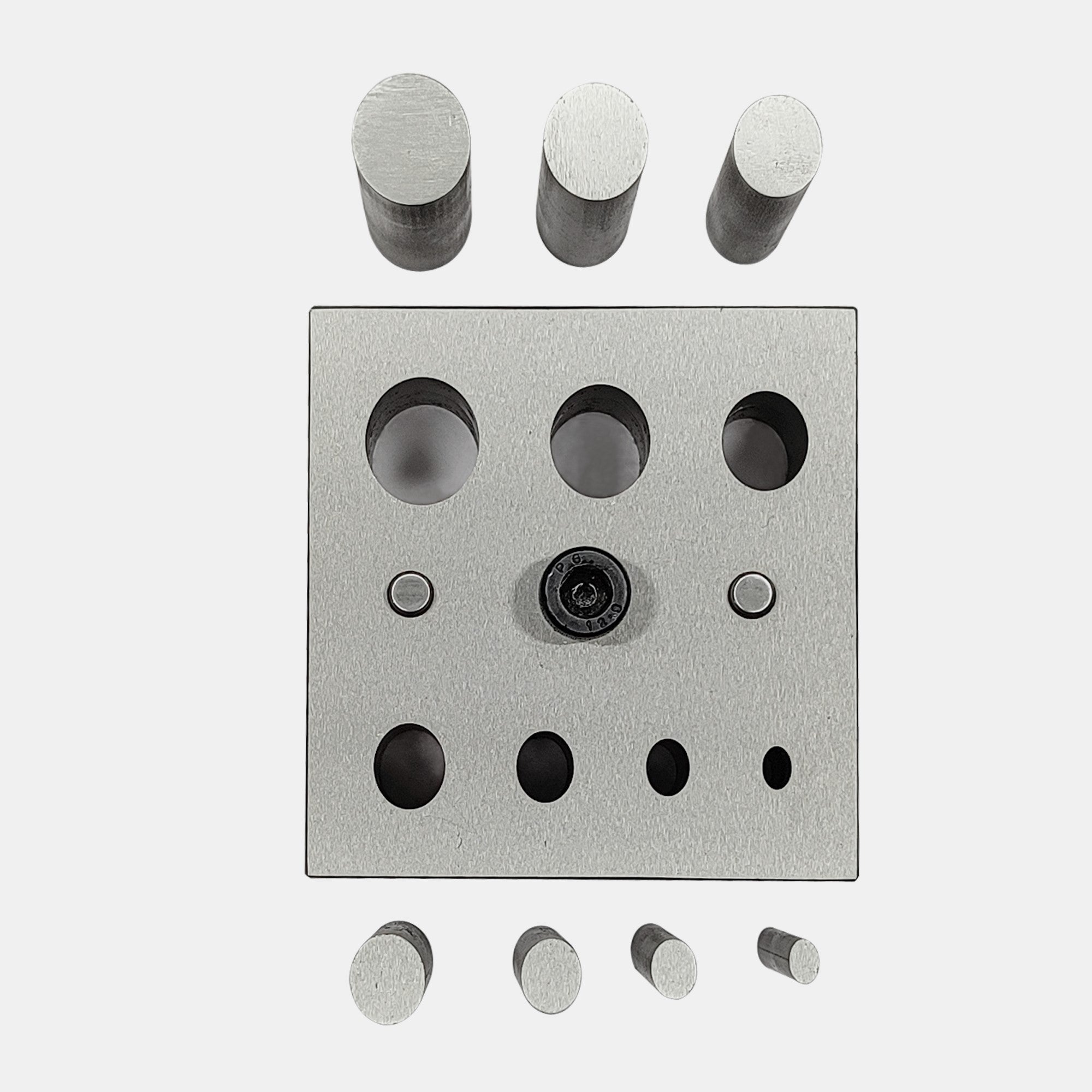 Disc Cutter Oval Shape with 7 Punches Size 4mm-18mm
