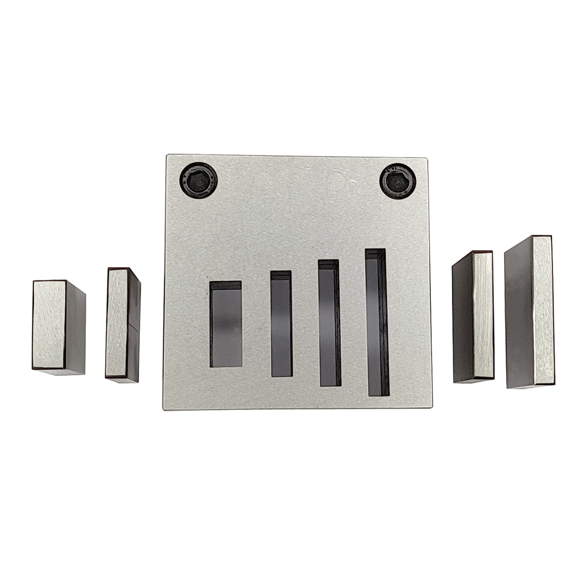 Disc Cutter Rectangular Strip Shape with Set of 4 Punches Size 1/8"-1 3/4"