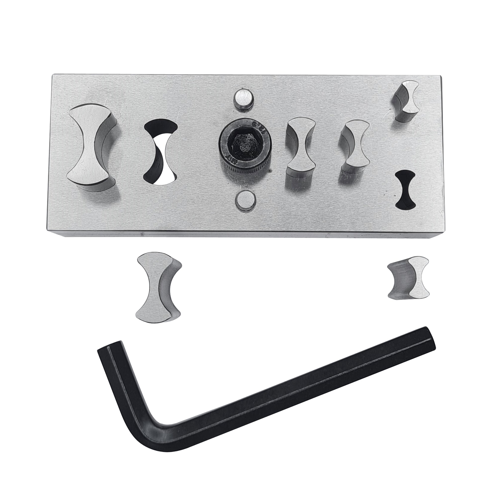 Jewelry Chain Shape Disc Cutter with Set of 6 Punches - Size 5mm to 12mm