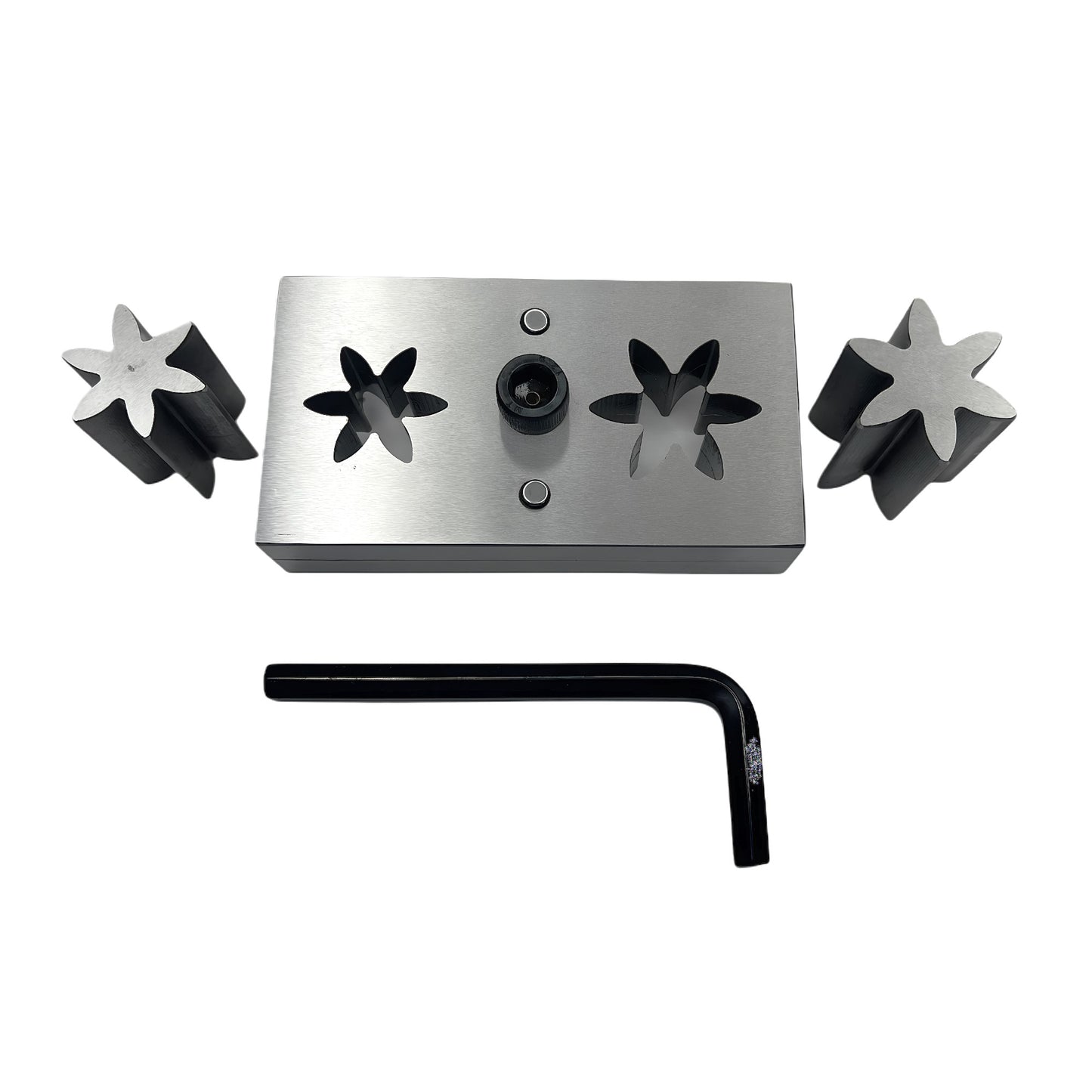 Disc Cutter 6 Petal Shape Set of 2 Different Sizes Punches - Size: 31 & 38mm