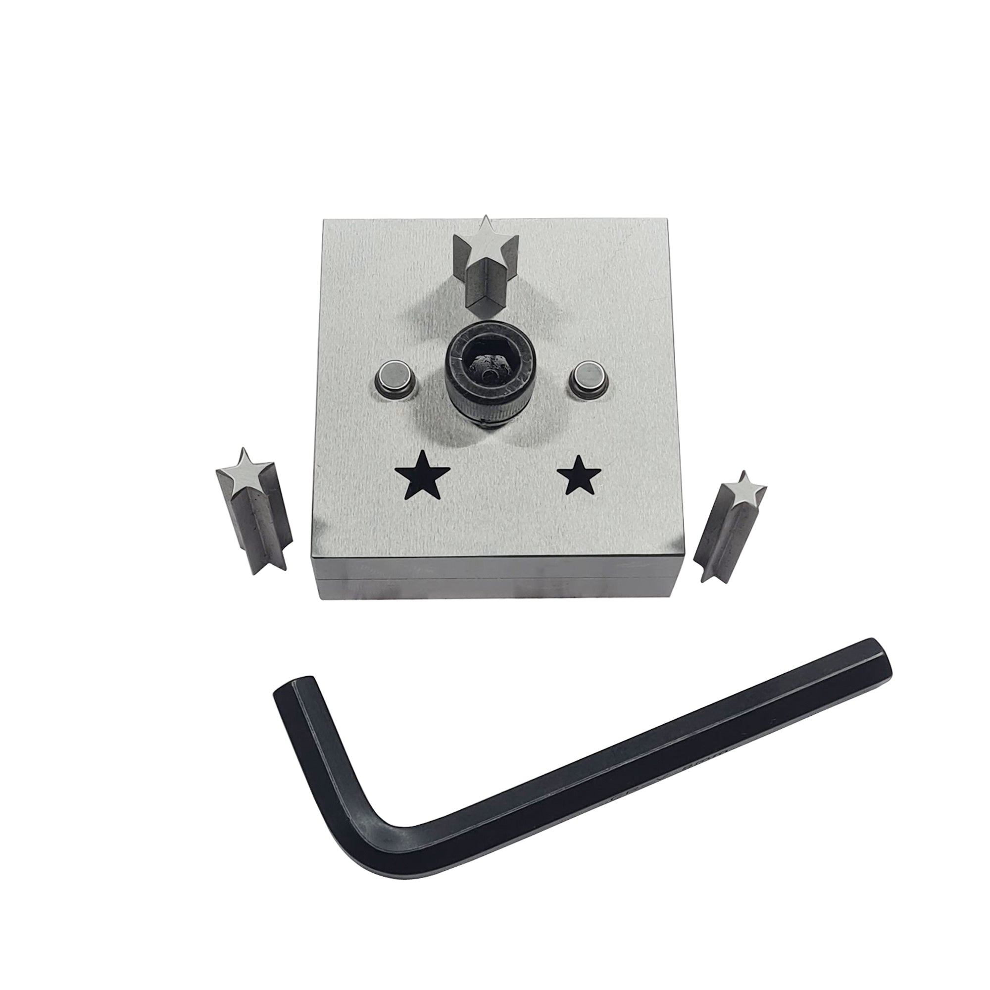 Star Shape Disc Cutter with Set of 3 Punches Size 5/16"-15/32"