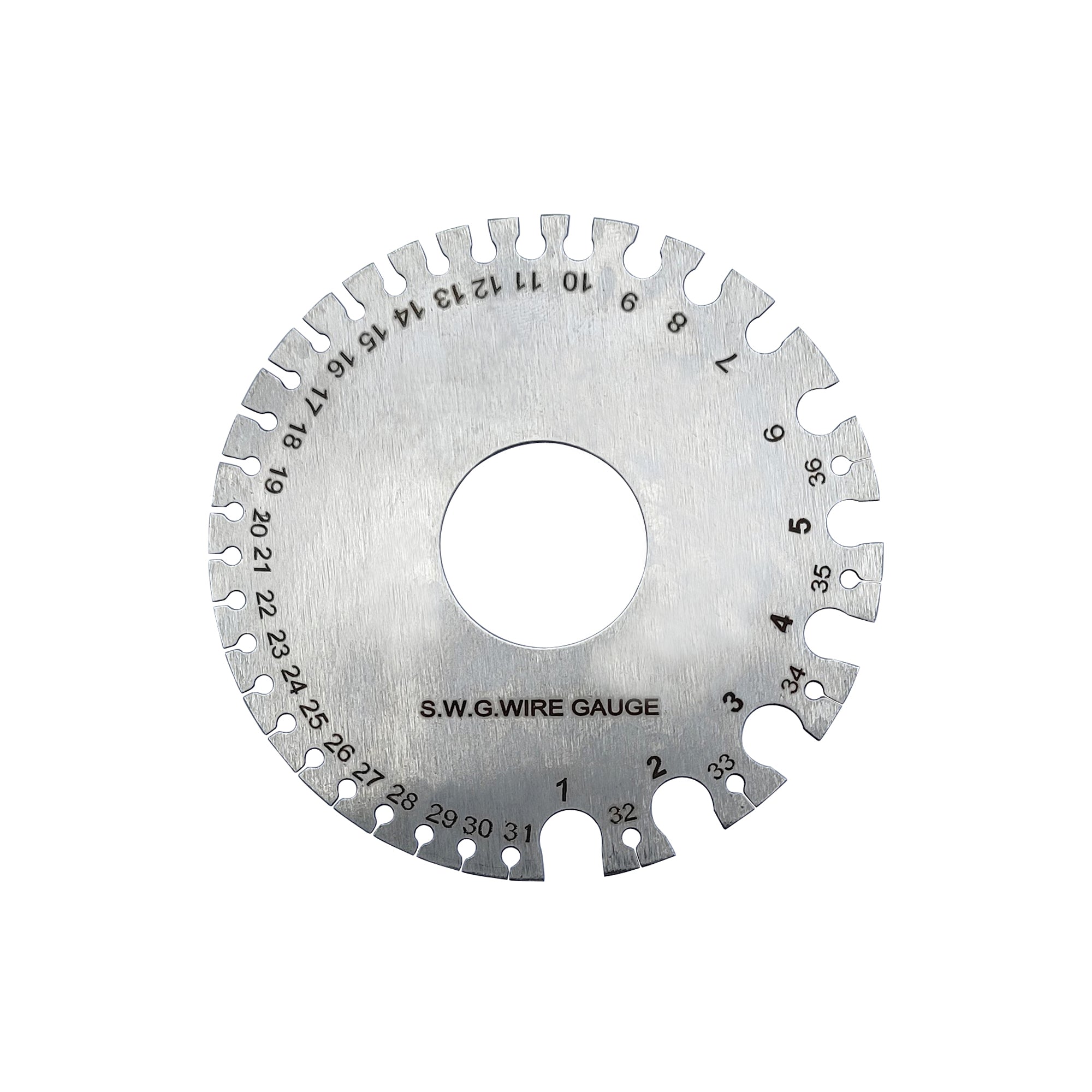 SWG Standard 1-36 Round Wire Diameter Gauge Precision-Measuring Instruments