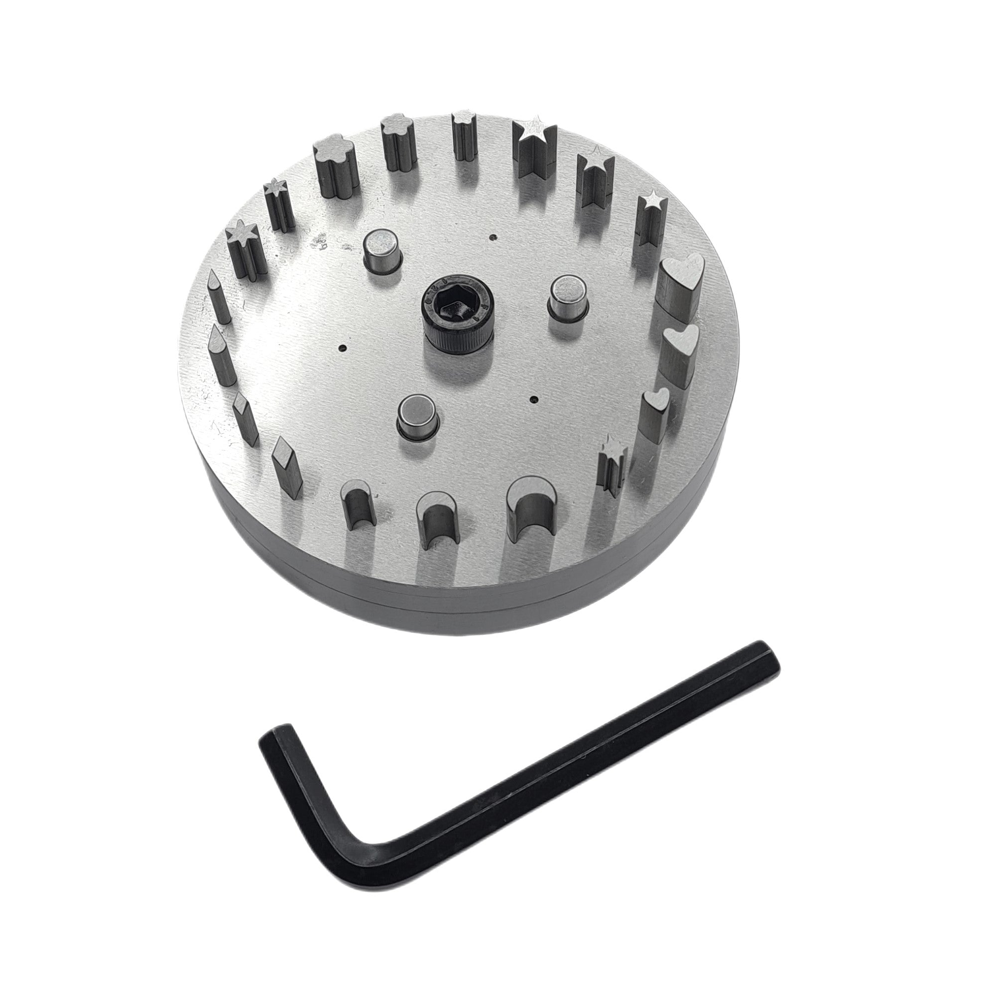 Disc Cutter Multi Shape with 19 Punches - Assorted Shapes Size Approx. 1/4"-1/2"