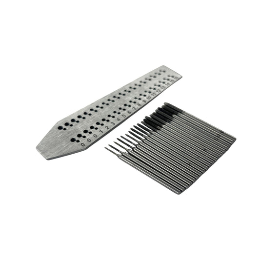Screw Plate with 19 Taps Hole Size: 0 to 16 | Tap and Die Set for Jewelry Making