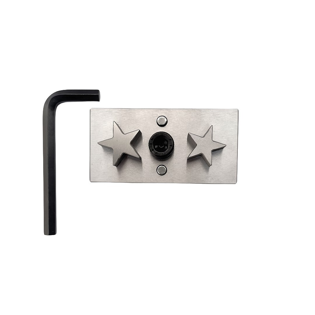 Star Shape Disc Cutter- Set of 2 Punches Different Sizes - Size: 25mm & 28mm
