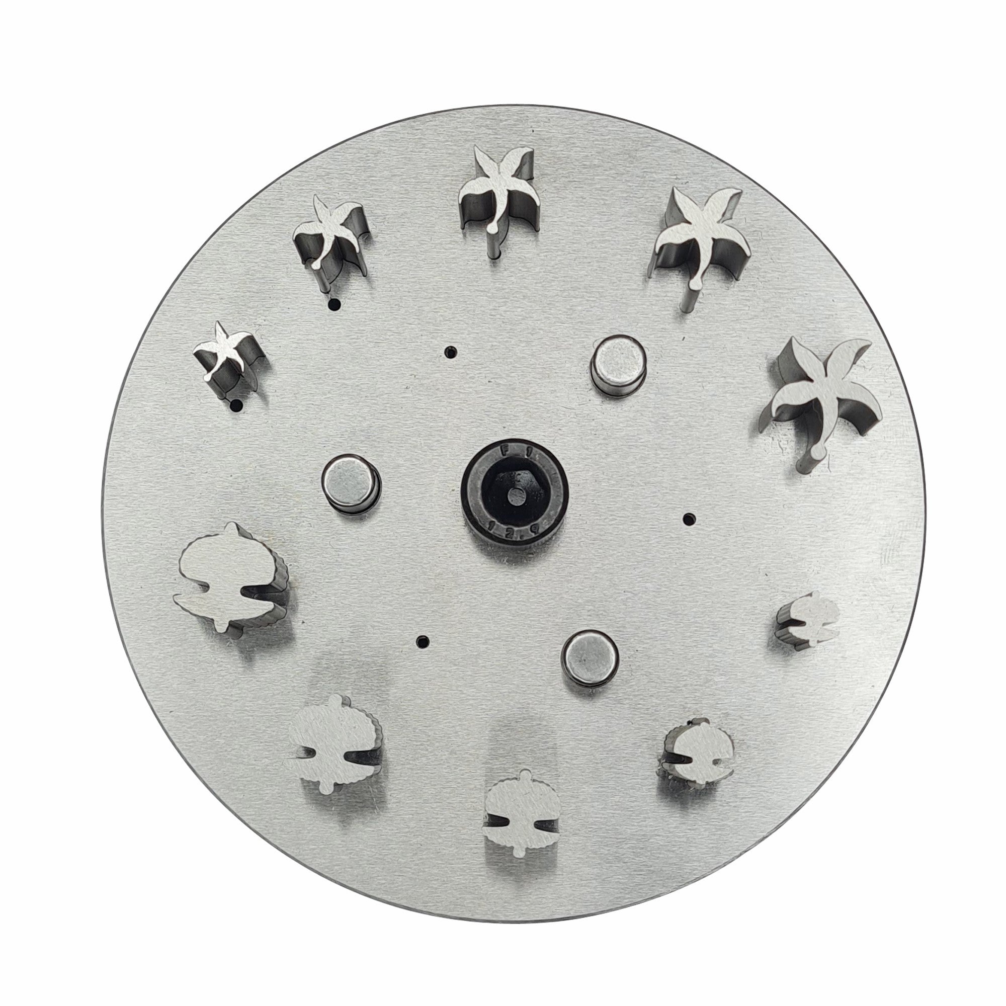 Disc Cutter 2 Different Shapes with 10 Punches - 5 Starfish & 5 Sea Shell Shape