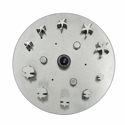 Disc Cutter 2 Different Shapes with 10 Punches - 5 Starfish & 5 Sea Shell Shape