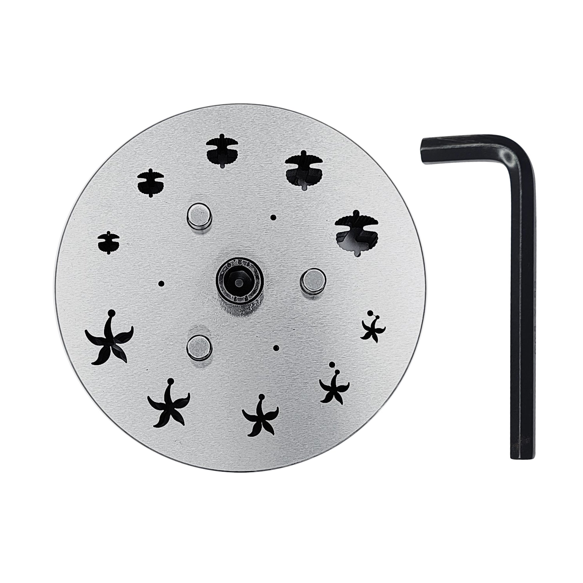 Disc Cutter 2 Different Shapes with 10 Punches - 5 Starfish & 5 Sea Shell Shape