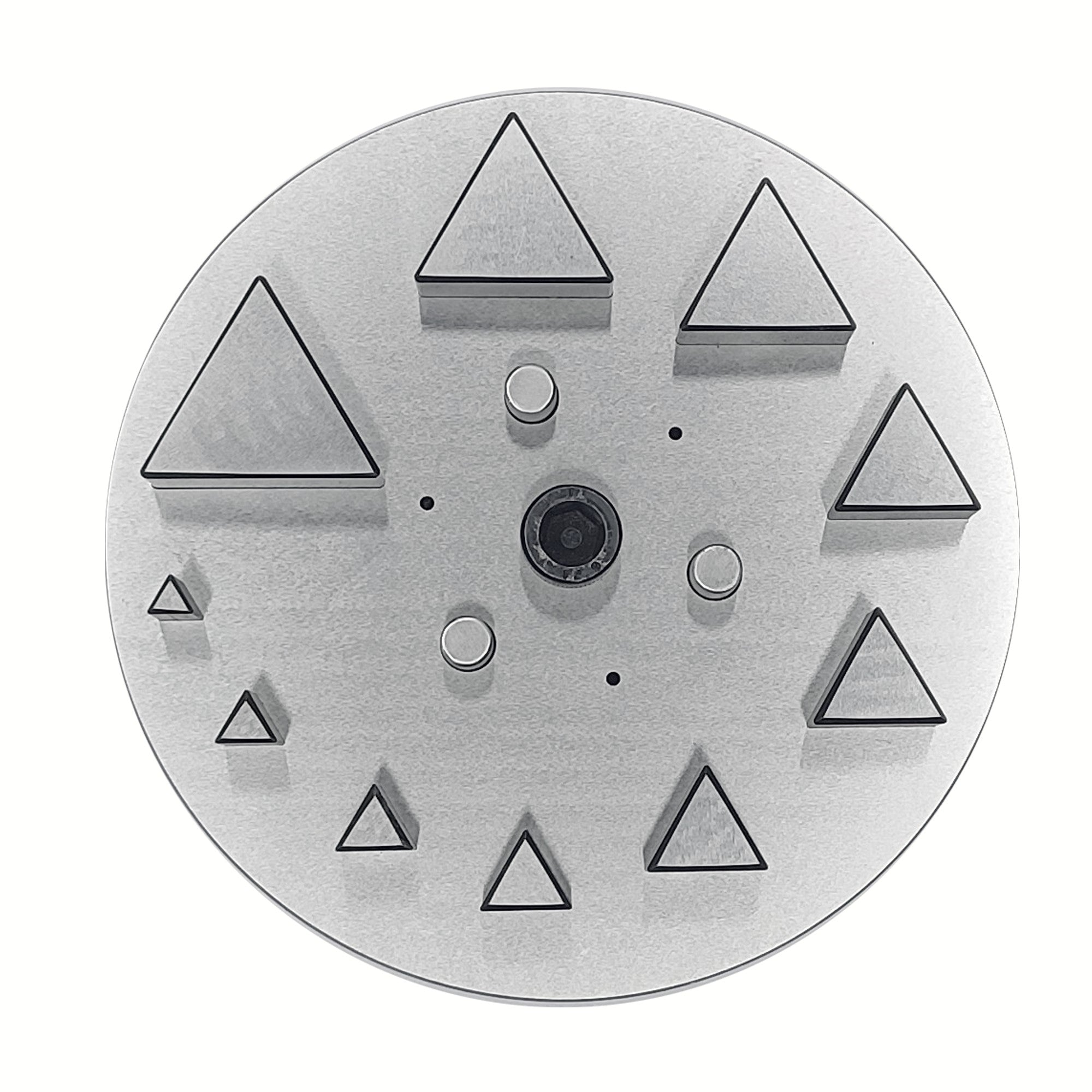 Triangle Shape Disc Cutter with Set of 10 Punches Size 4mm-31mm