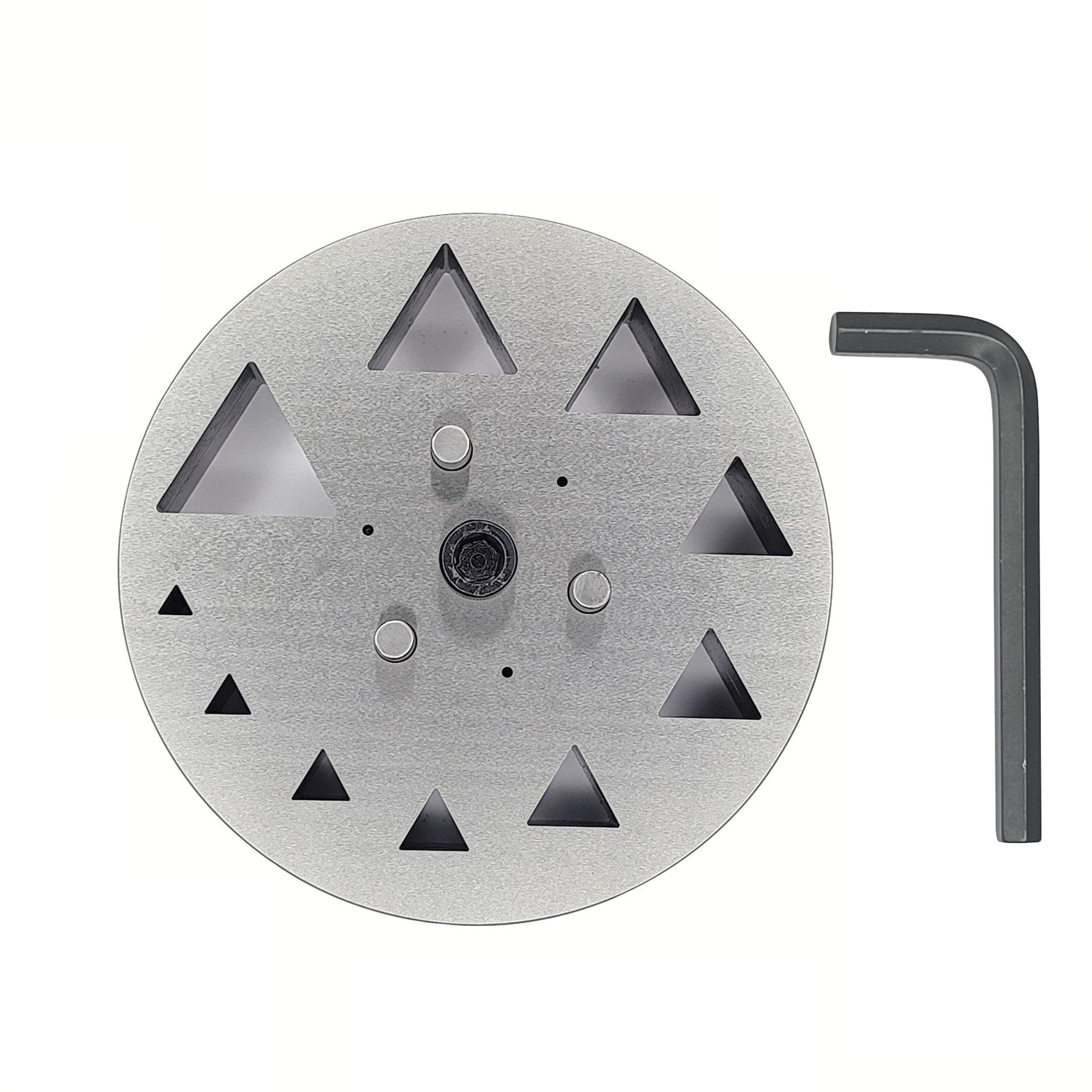 Triangle Shape Disc Cutter with Set of 10 Punches Size 4mm-31mm