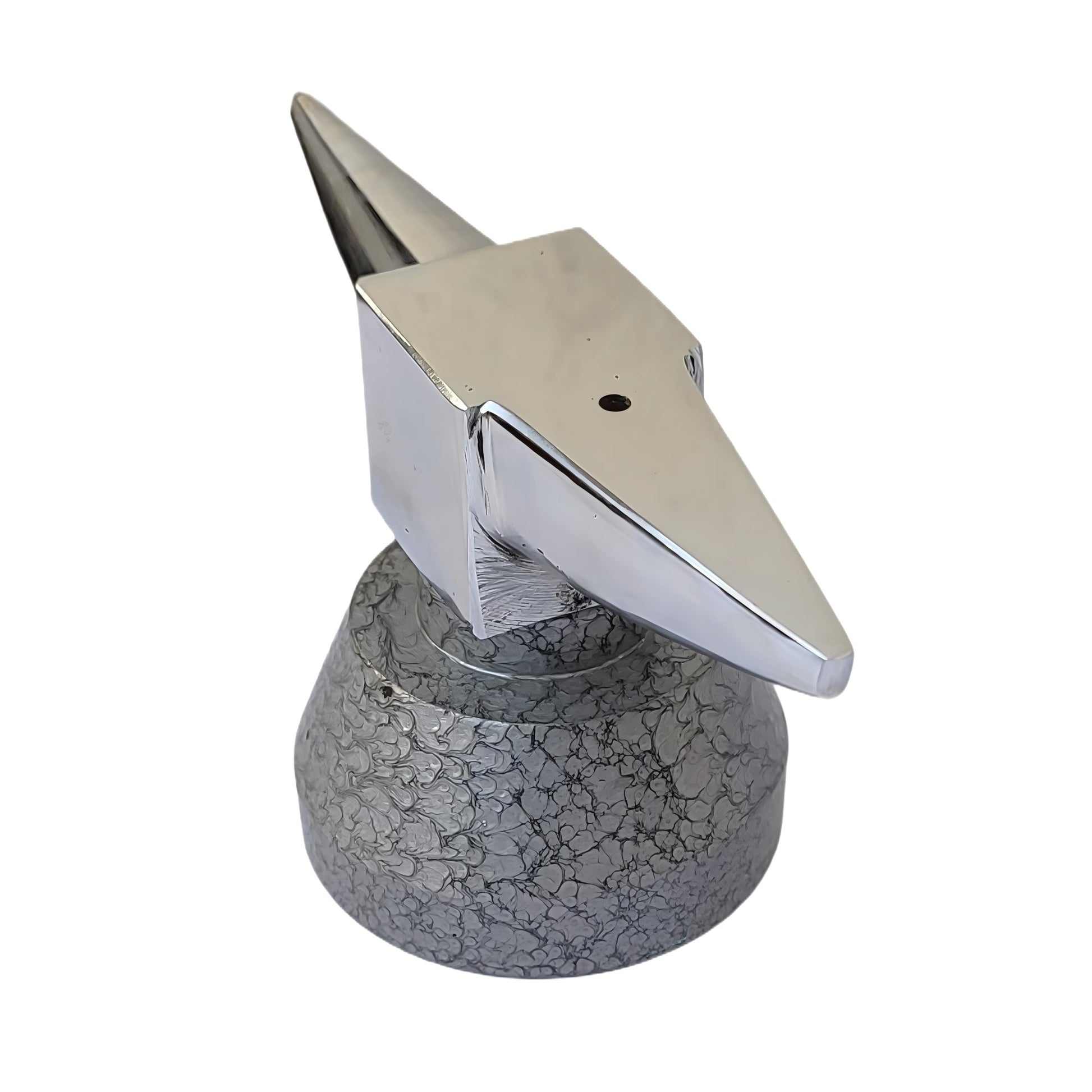 Extra Heavy Horn Anvil with Round Base - Metal Forming Work Surface Tool