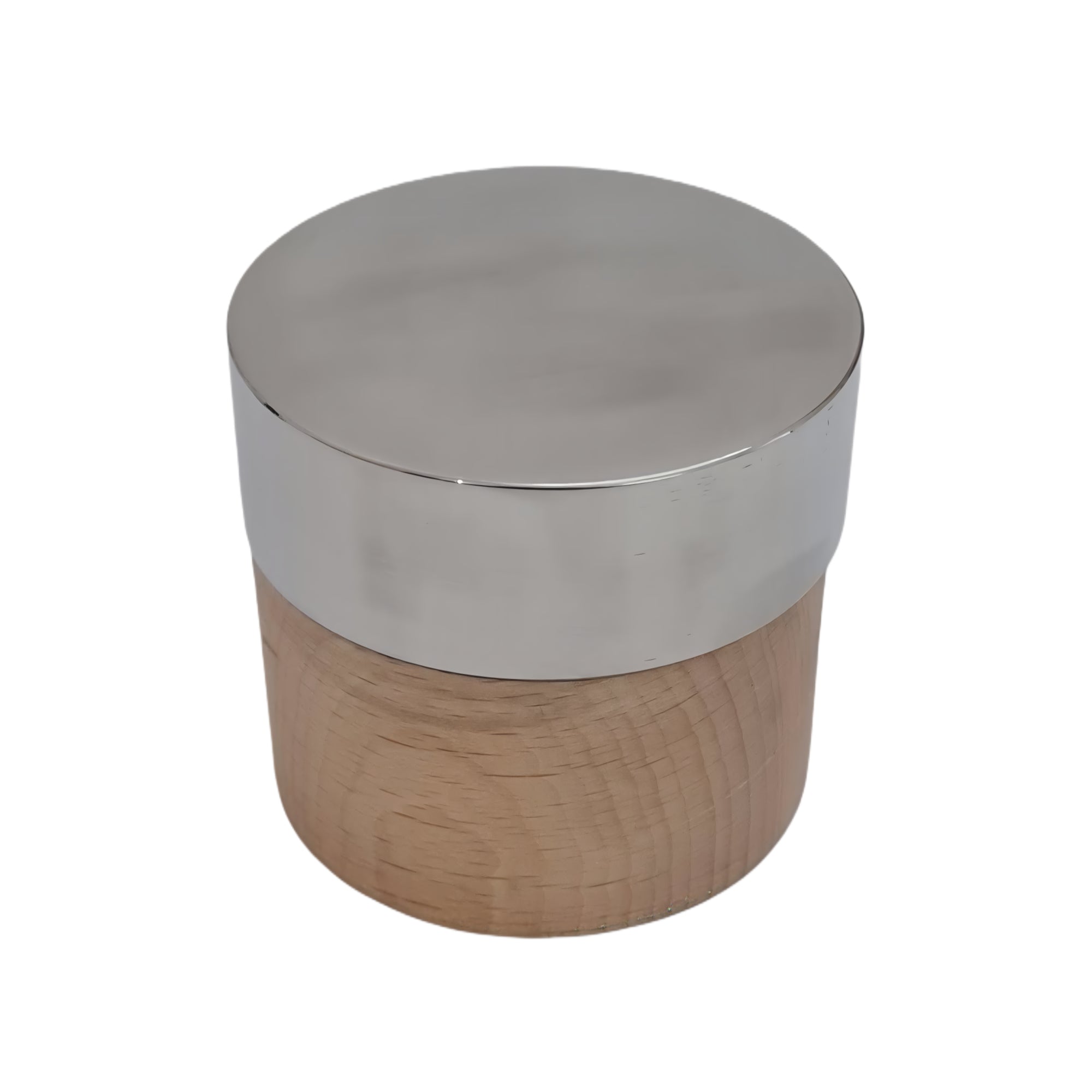 Flat Dome Bench Anvil Stainless Steel Wood Base - Metal Shaping Forming Surface