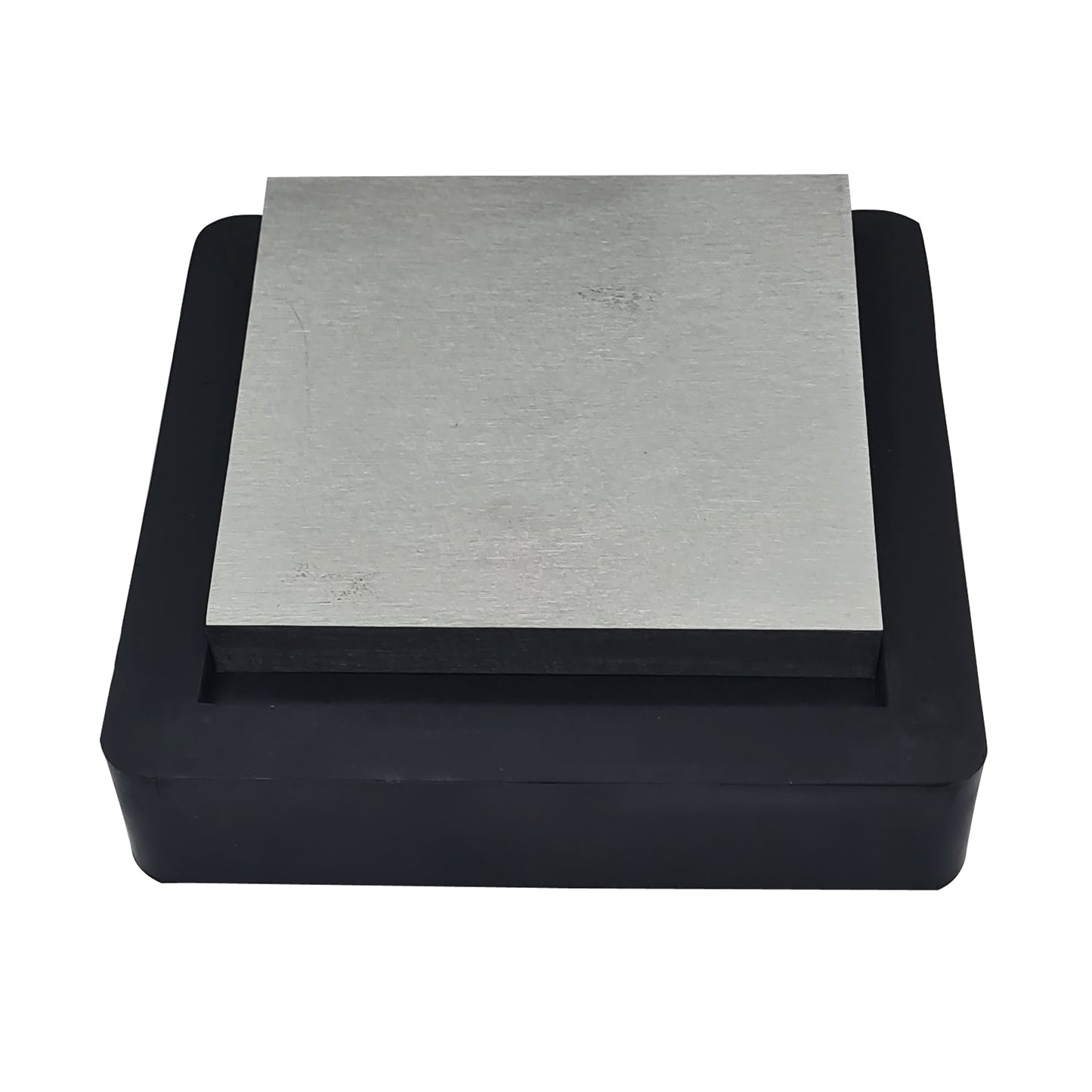 4" Steel & 5" Rubber Bench Block Flat Anvil -Jewelers Tool - Metal Stamping Tool