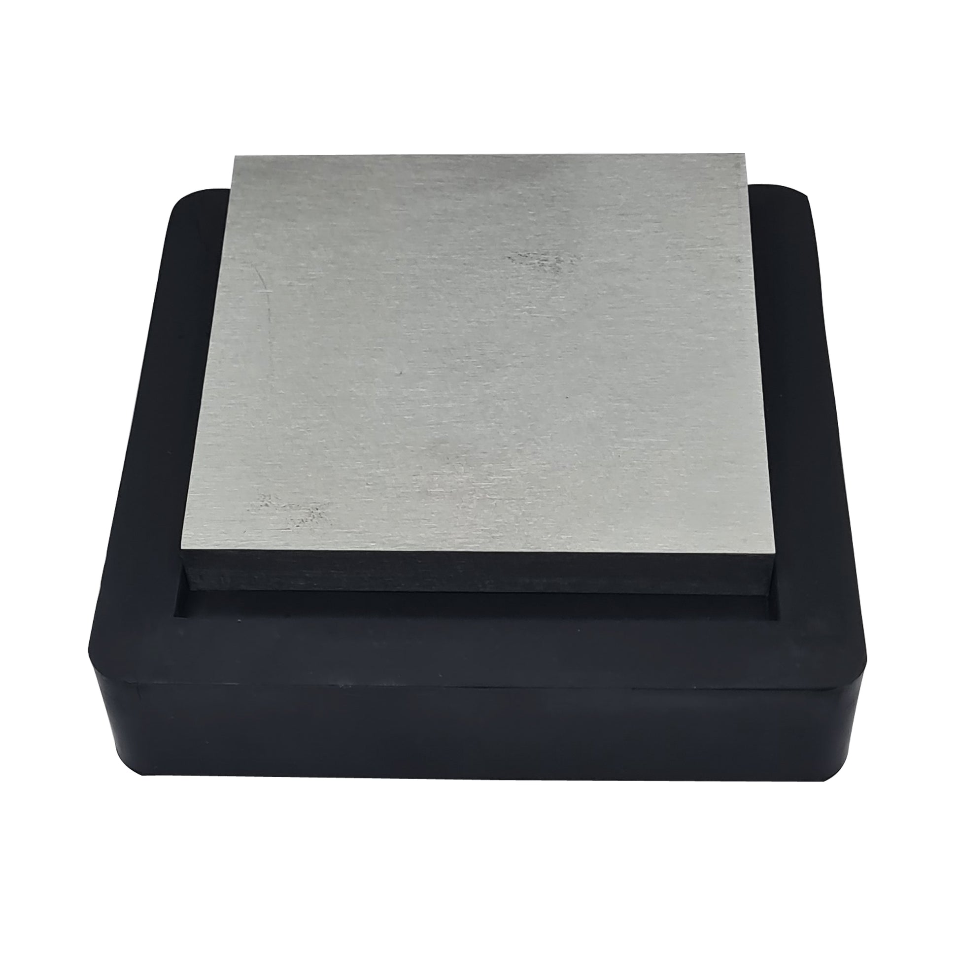 4" Steel & 5" Rubber Bench Block Flat Anvil -Jewelers Tool - Metal Stamping Tool
