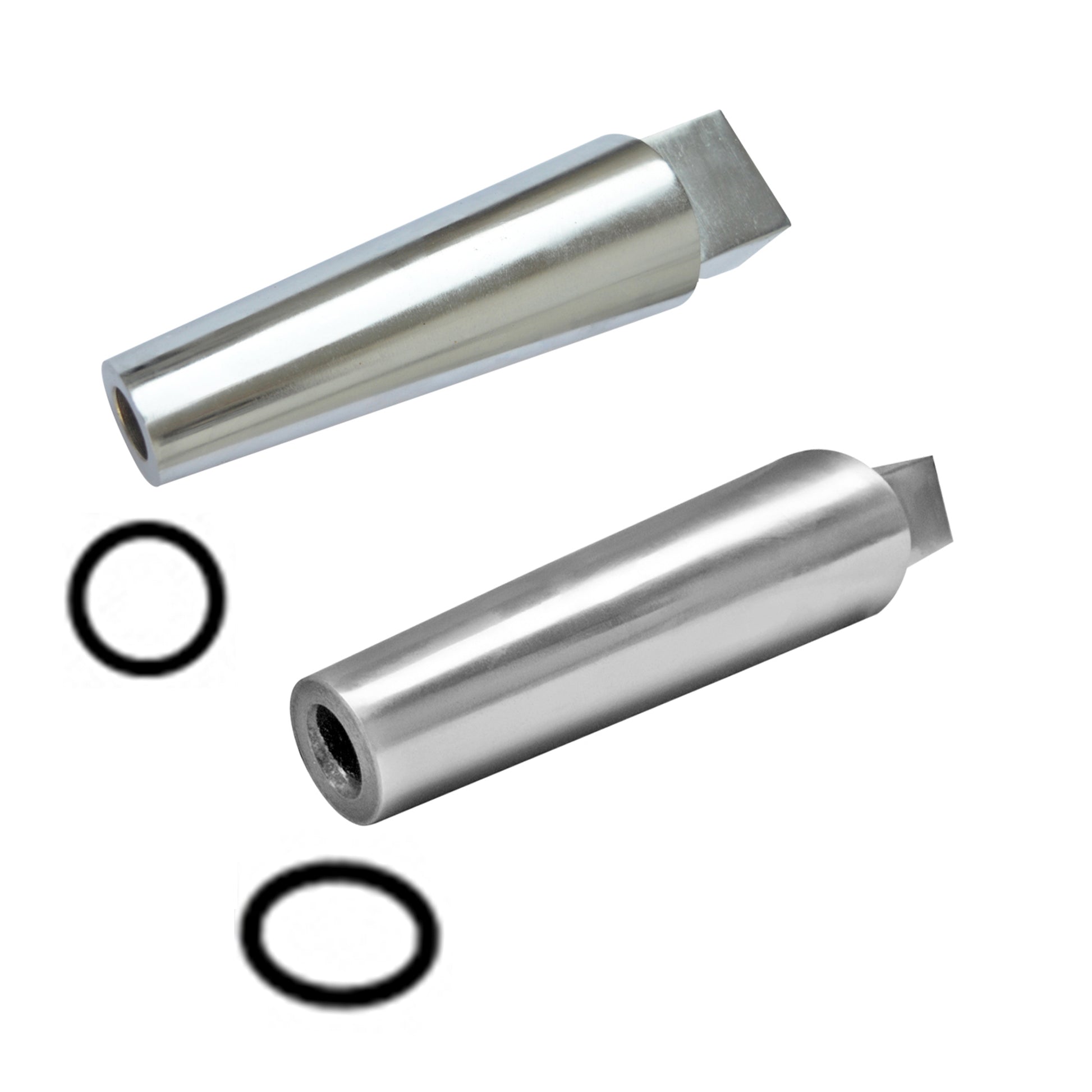 2 PC 9" Steel Round & Oval Tapered Mandrels with Tang Size:1-3/4" to 2-3/4"