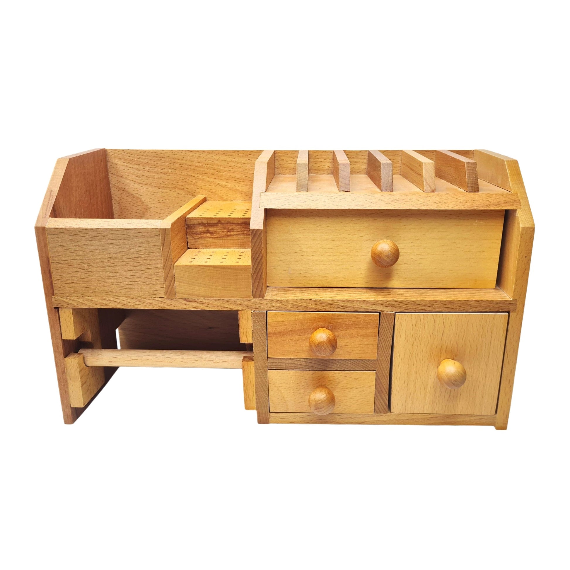 Jewelers Bench Top Tool Organizer Storage - Jewelry Shelf Drawers Compartment