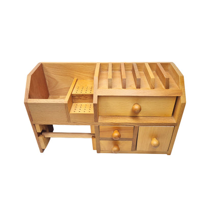 Jewelers Bench Top Tool Organizer Storage - Jewelry Shelf Drawers Compartment