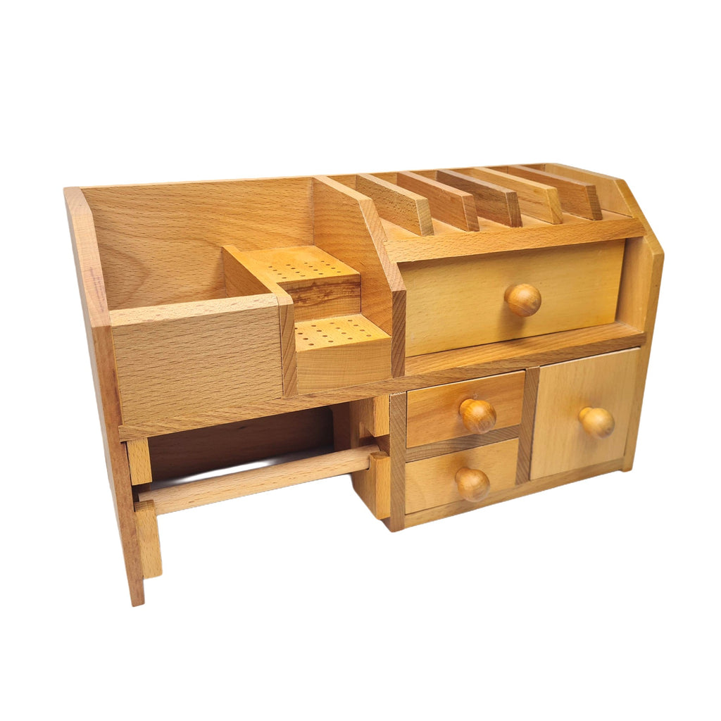 Jewelers Bench Top Tool Organizer Storage - Jewelry Shelf Drawers Compartment