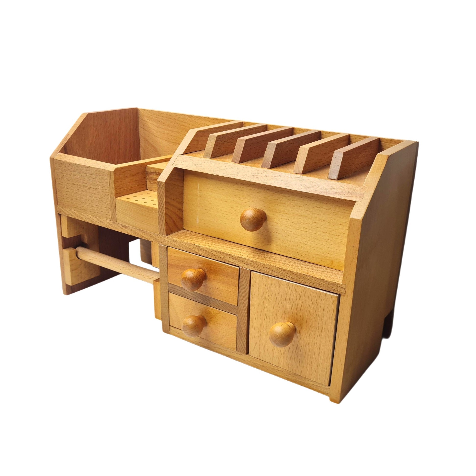 Jewelers Bench Top Tool Organizer Storage - Jewelry Shelf Drawers Compartment
