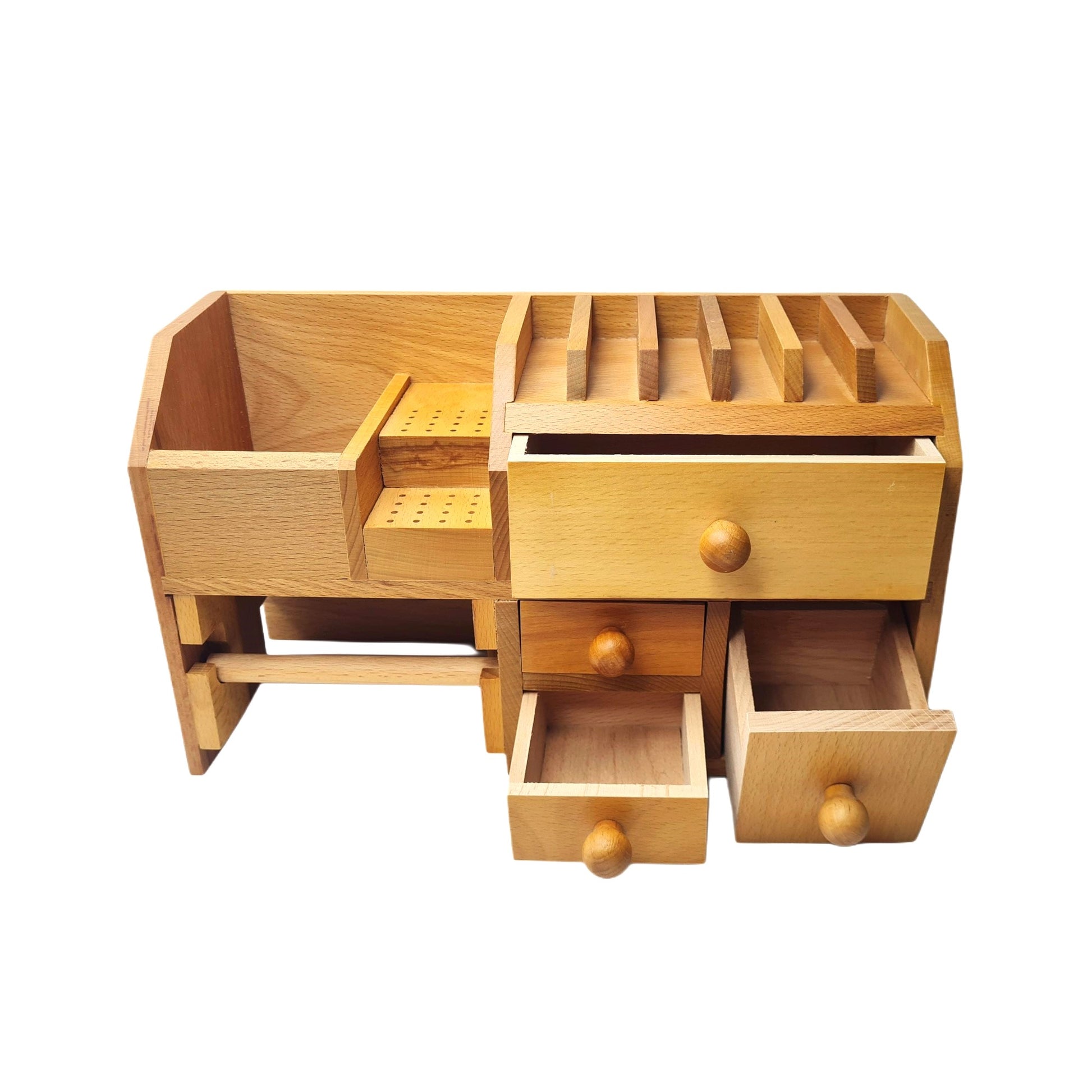 Jewelers Bench Top Tool Organizer Storage - Jewelry Shelf Drawers Compartment
