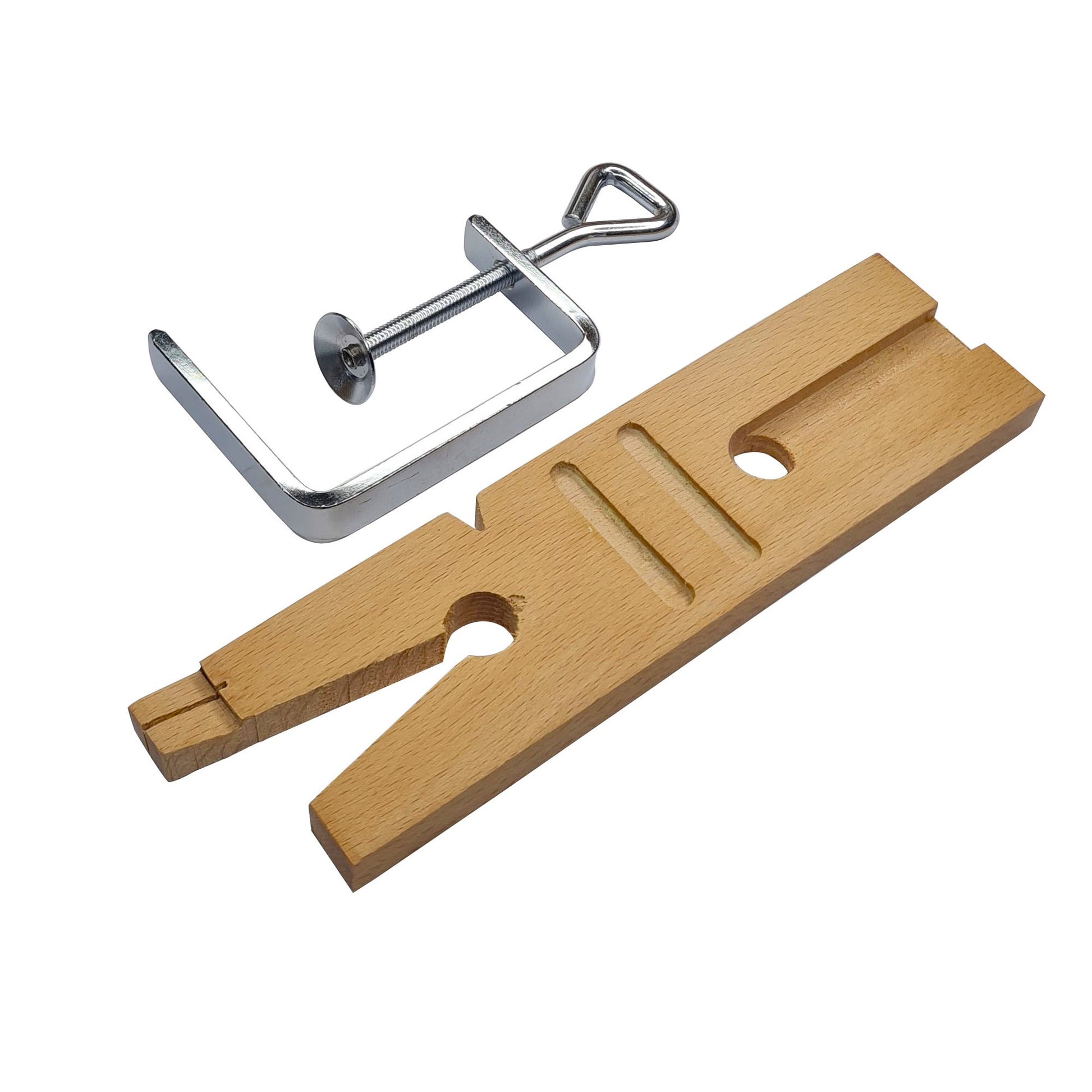Jewelers Bench Pin Steel Block Anvil Mounting Holder &Bench Pin Peg Clamp V-Slot