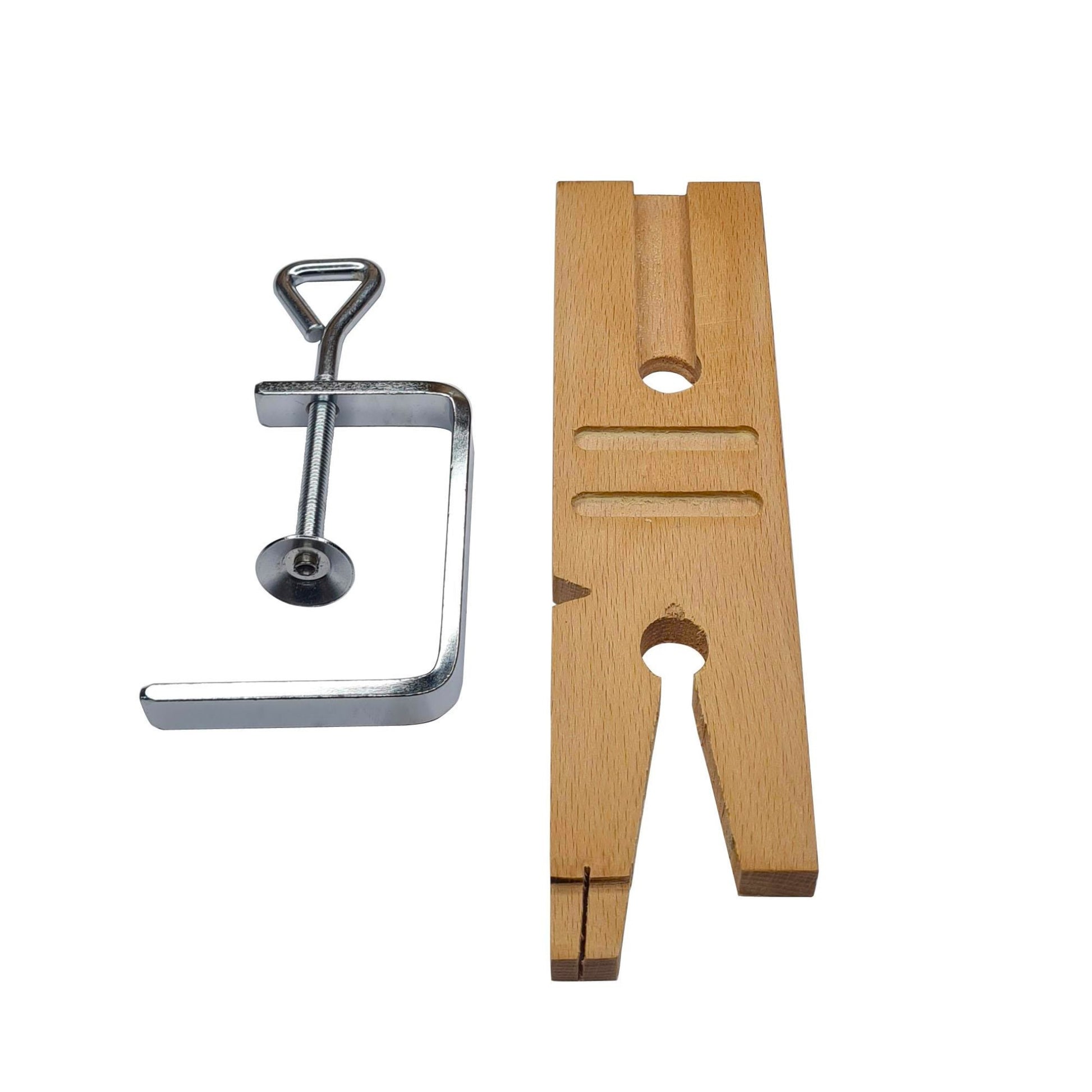 Jewelers Bench Pin Steel Block Anvil Mounting Holder &Bench Pin Peg Clamp V-Slot