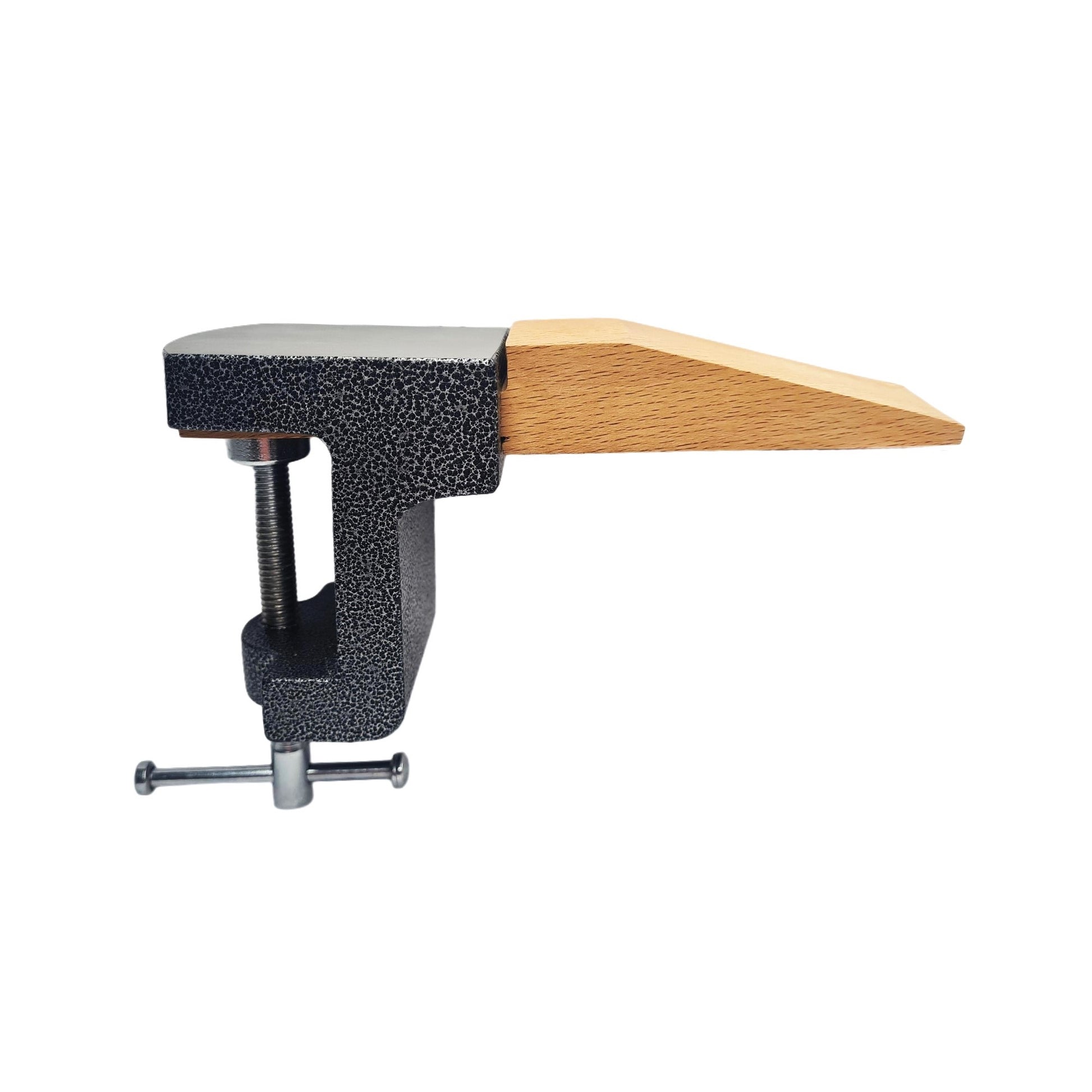 Jewelers Bench Pin Steel Block Anvil Mounting Holder &Bench Pin Peg Clamp V-Slot