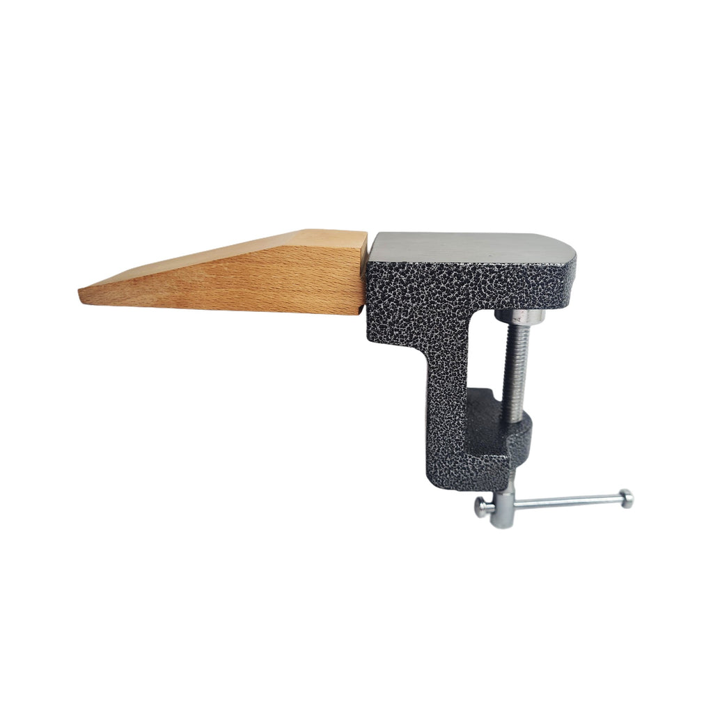 Jewelers Bench Pin Block Anvil Mounting Holder & Bench Pin With Metal Holder