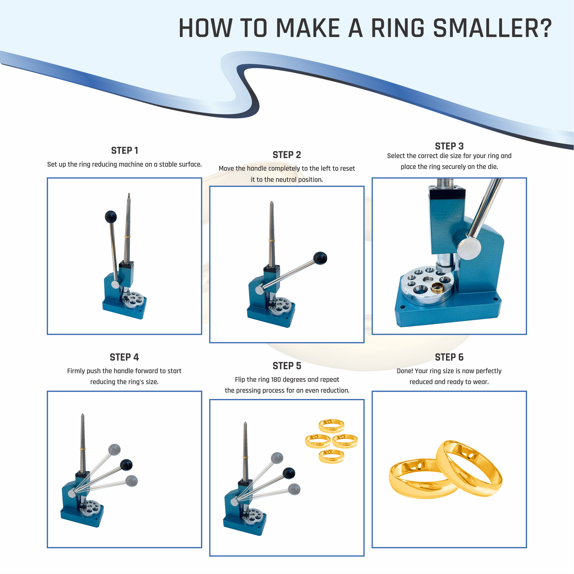 Ring Stretcher Enlarger Reducer -Size 1-36 European Std. Ring Sizing Repair Tool