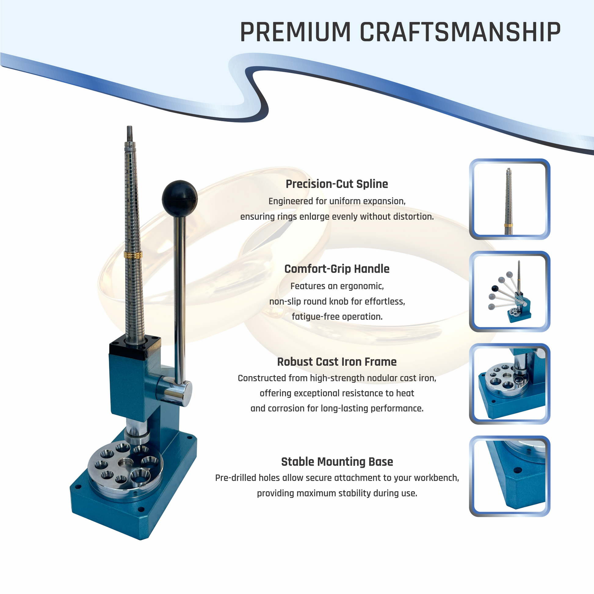 Ring Stretcher Reducer & Enlarger Size Adjustment Tool Jewelry Making Machine…
